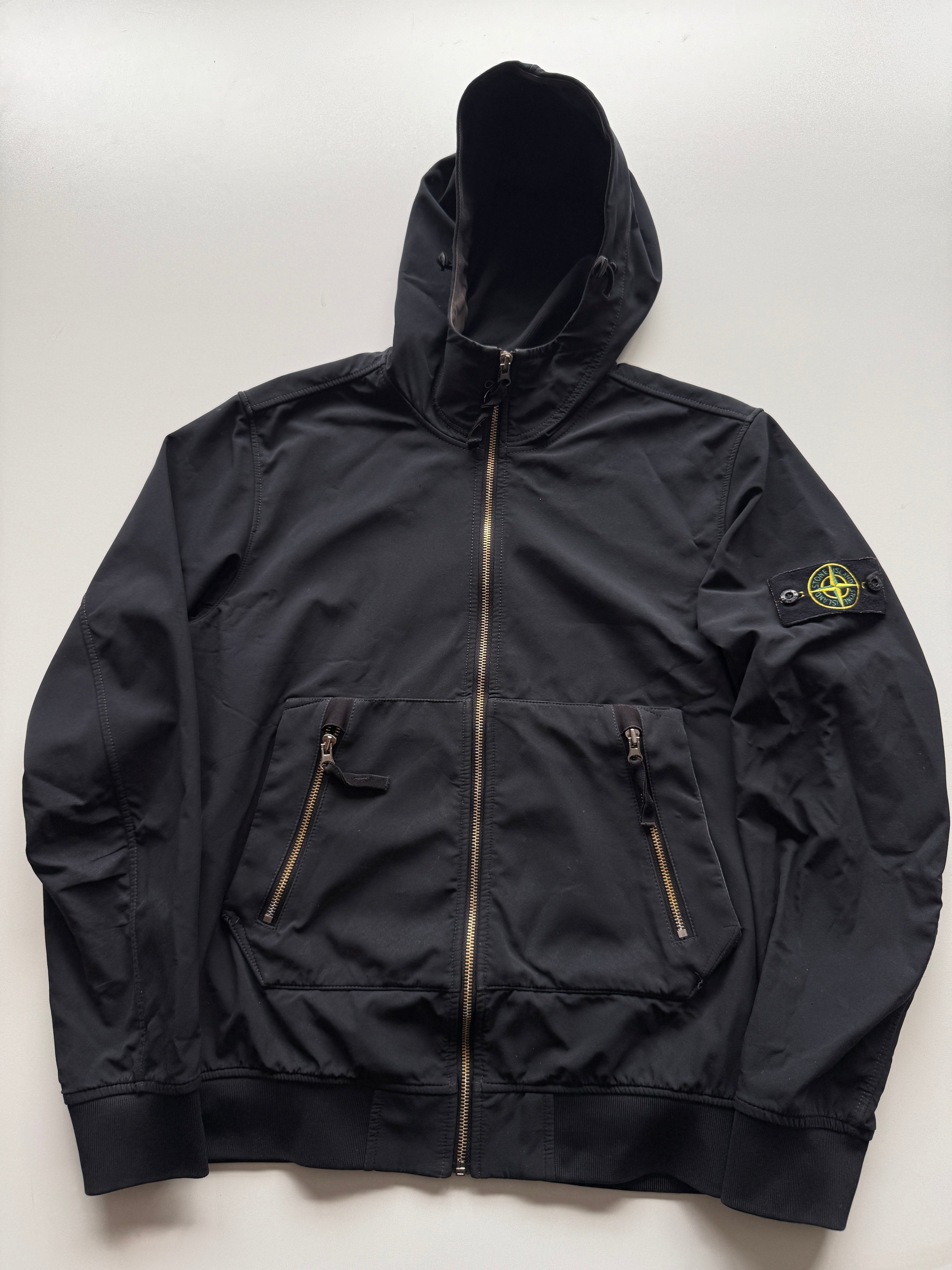 Stone Island Soft Shell Jacket Navy