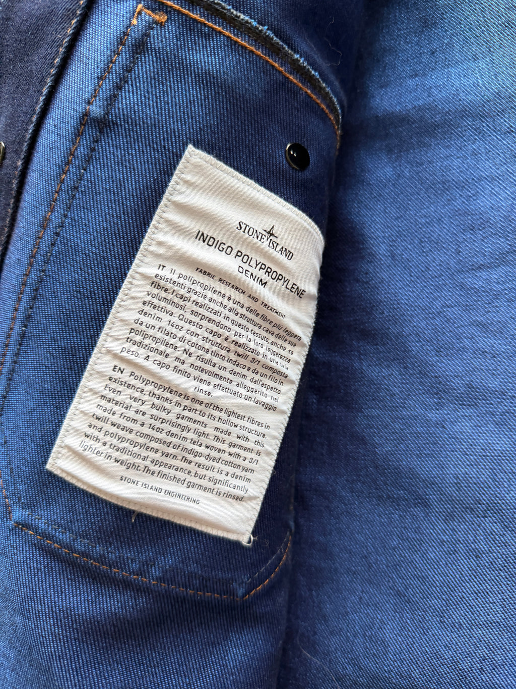 Stone Island Indigo Denim Jacket