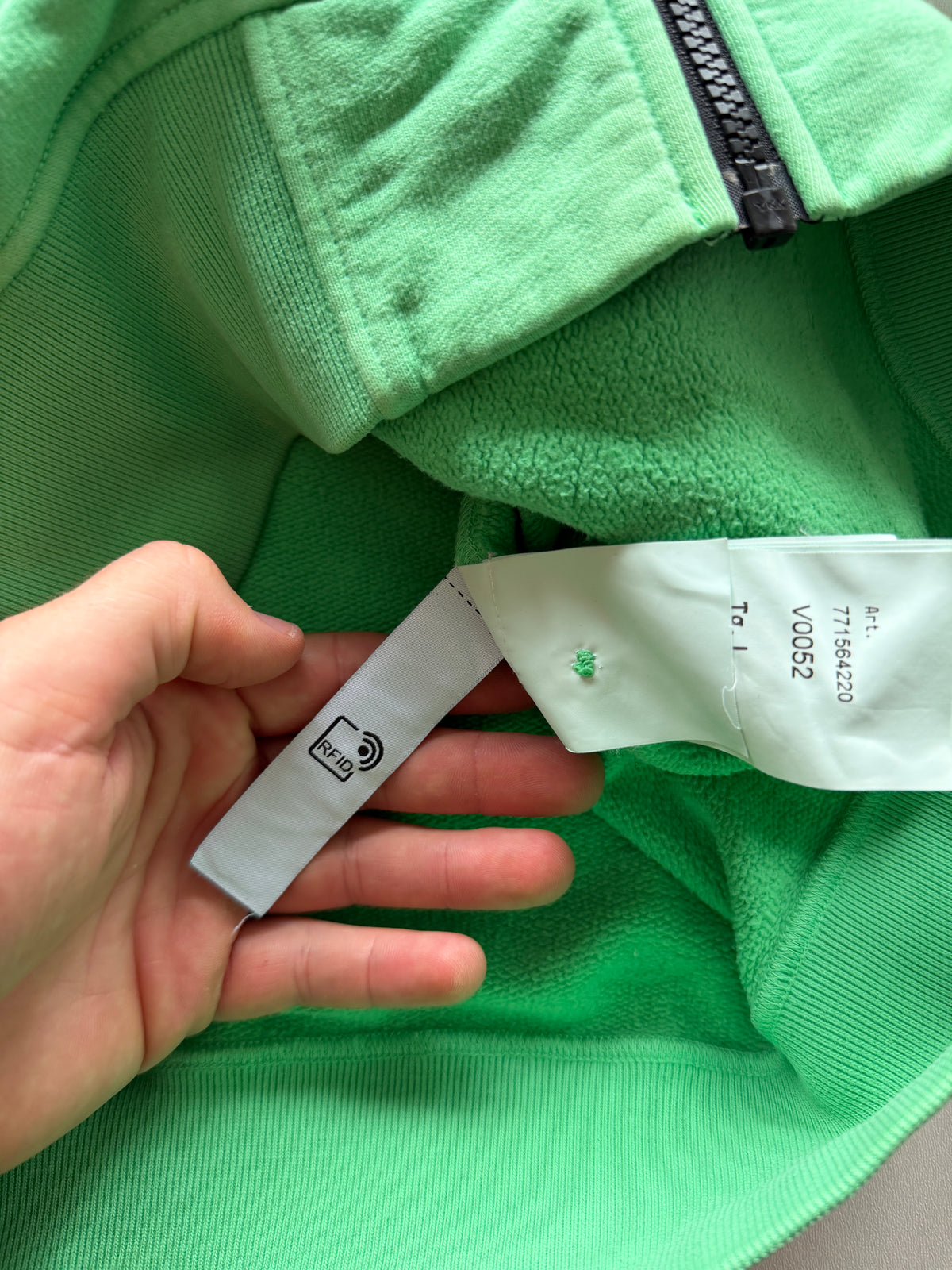 Stone Island Hoodie With Zip Green