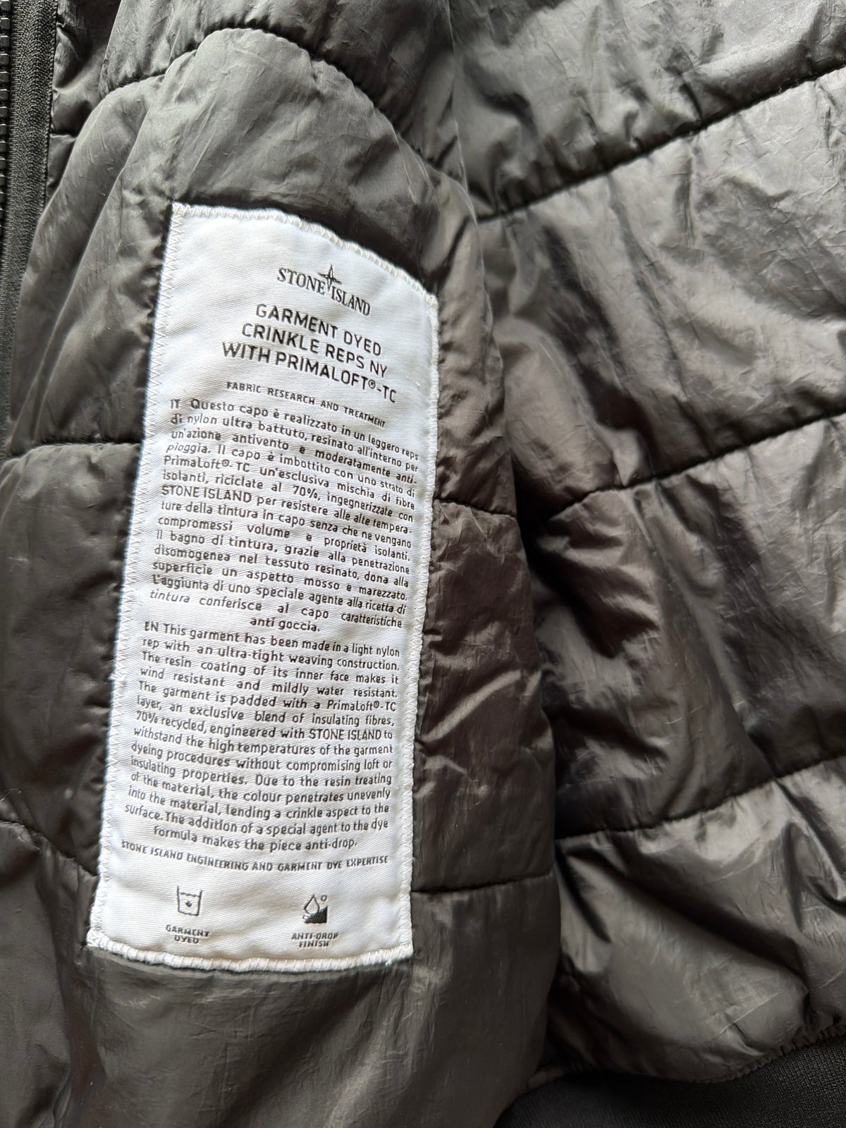 Stone Island Garment Dyed Primaloft Jacket