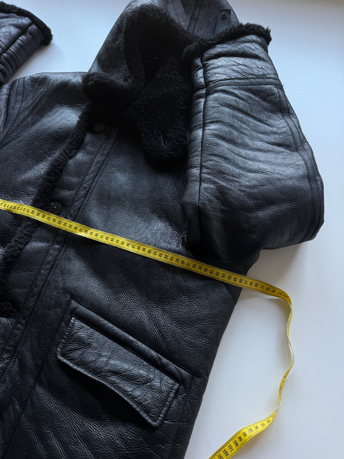 Stone Island X Supreme Handpainted Sheepskin Jacket