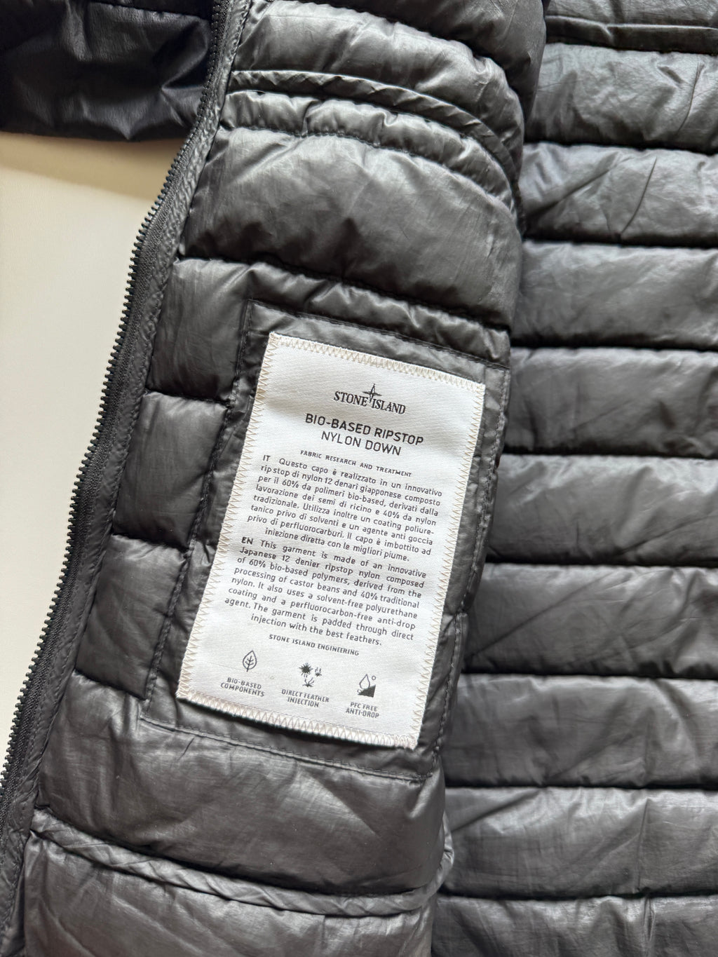 Stone Island Ripstop Nylon Down Jacket
