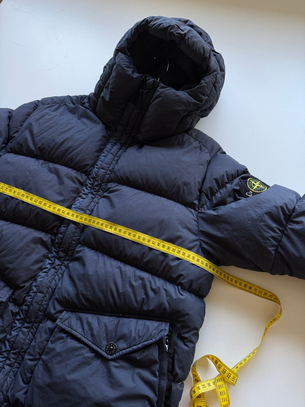 Stone Island Garment Dyed Crinkle Reps Down Jacket