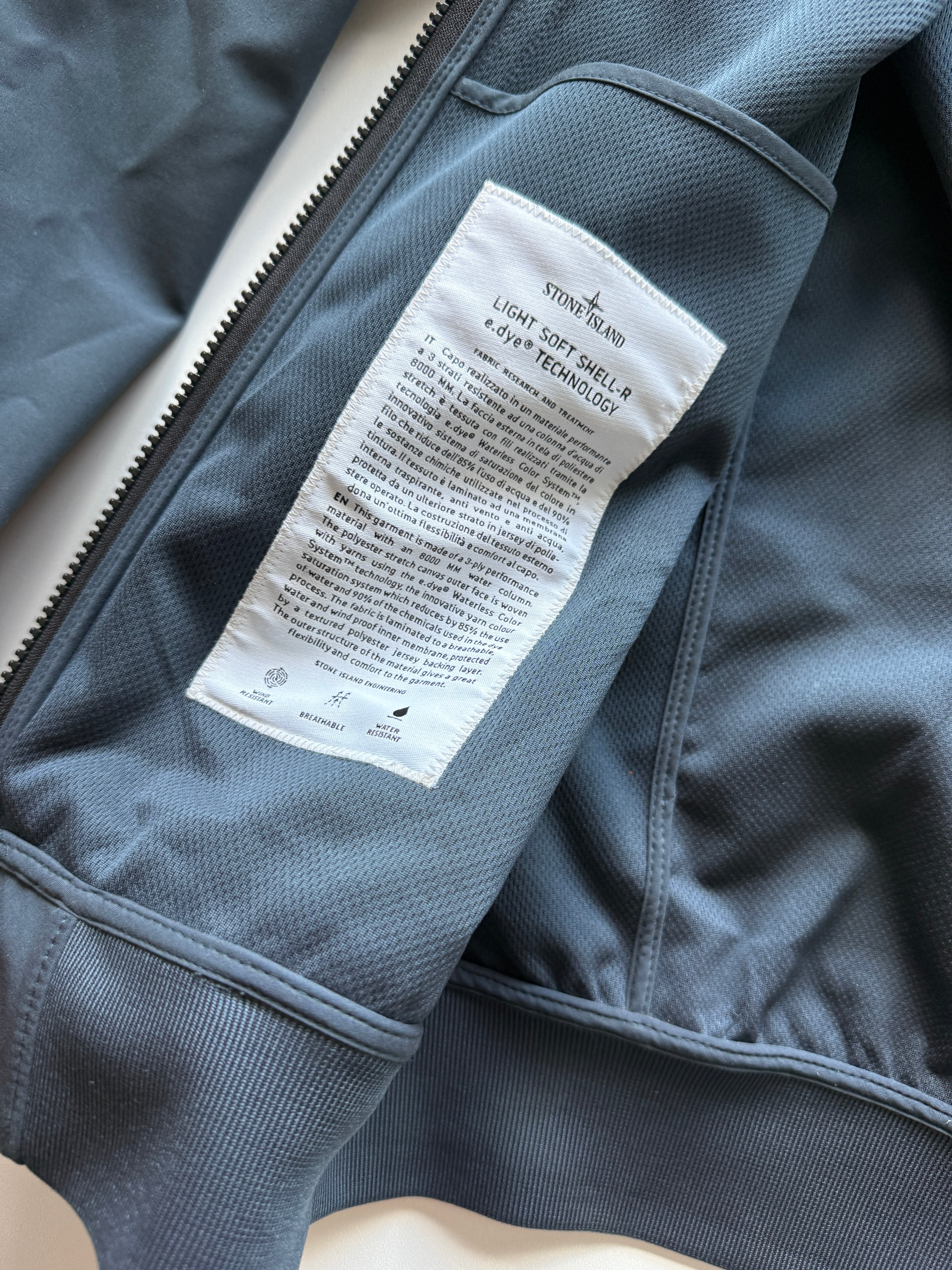 Stone Island Soft Shell Jacket Blue