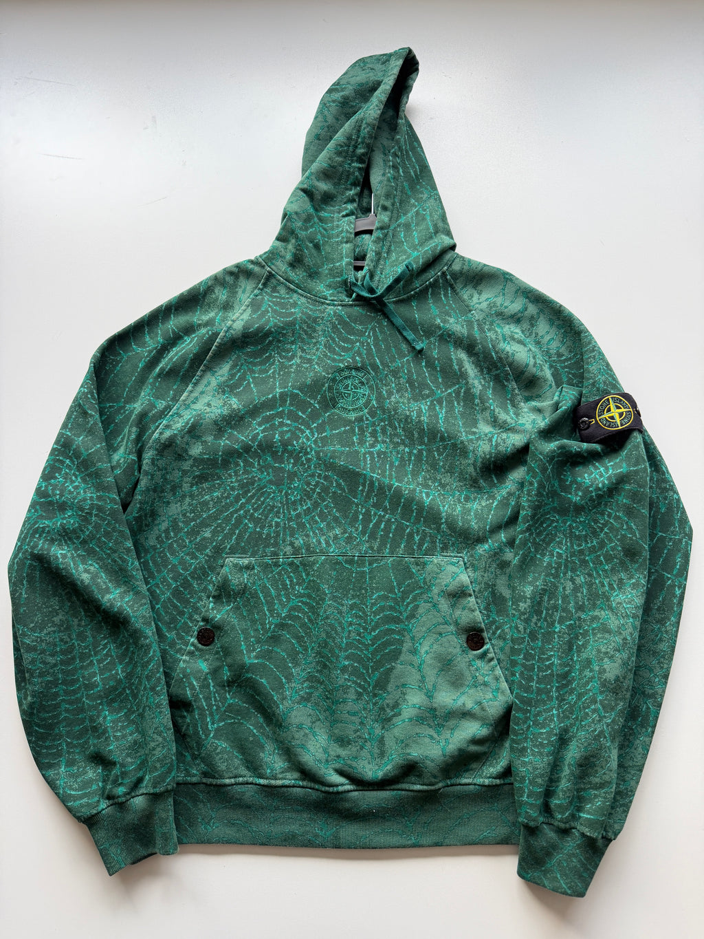 Stone Island X Supreme Hoodie Green