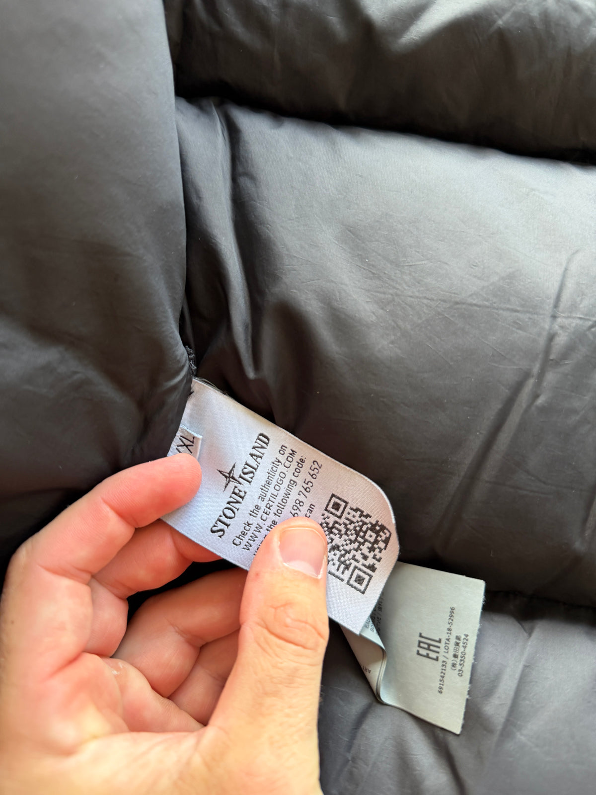 Stone Island Lino Resinato Down Jacket
