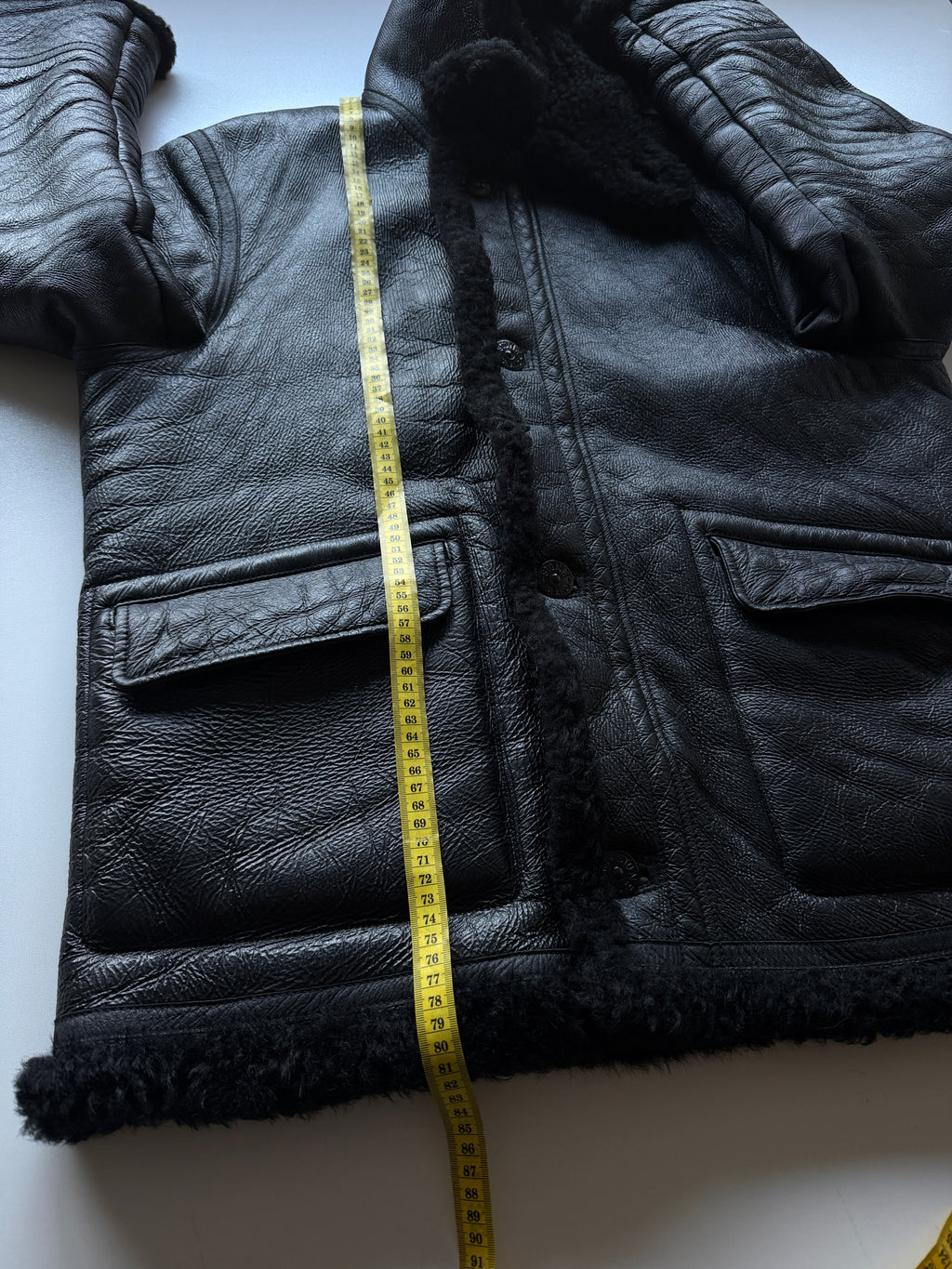 Stone Island X Supreme Handpainted Sheepskin Jacket