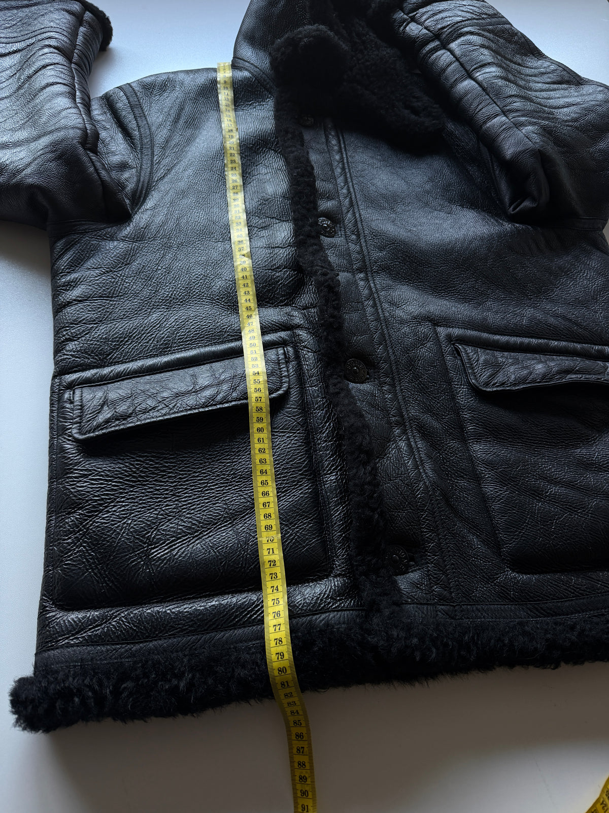 Stone Island X Supreme Handpainted Sheepskin Jacket