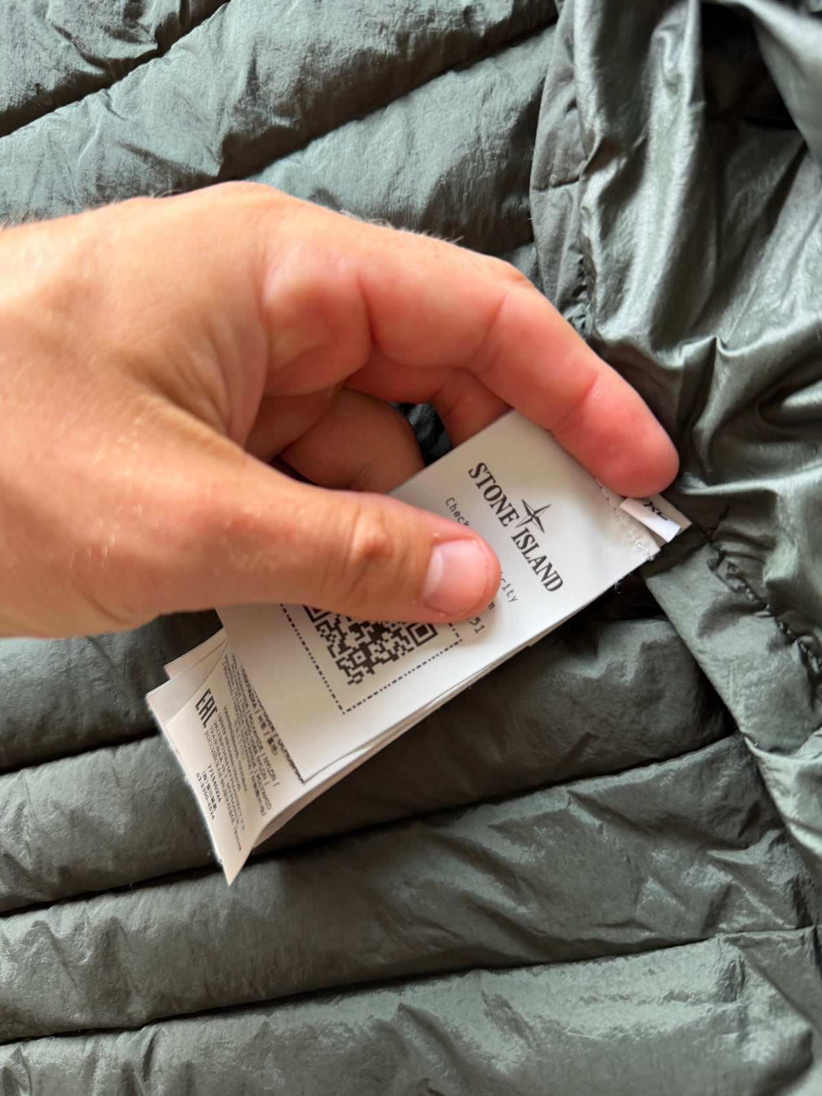 Stone Island Loom Woven Nylon Down Jacket