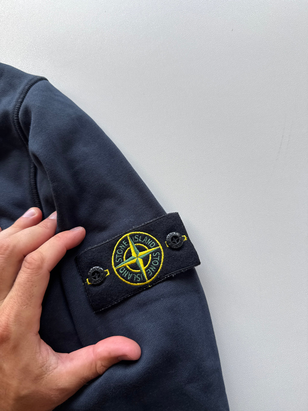Stone Island 3/4 Zip Sweater Navy