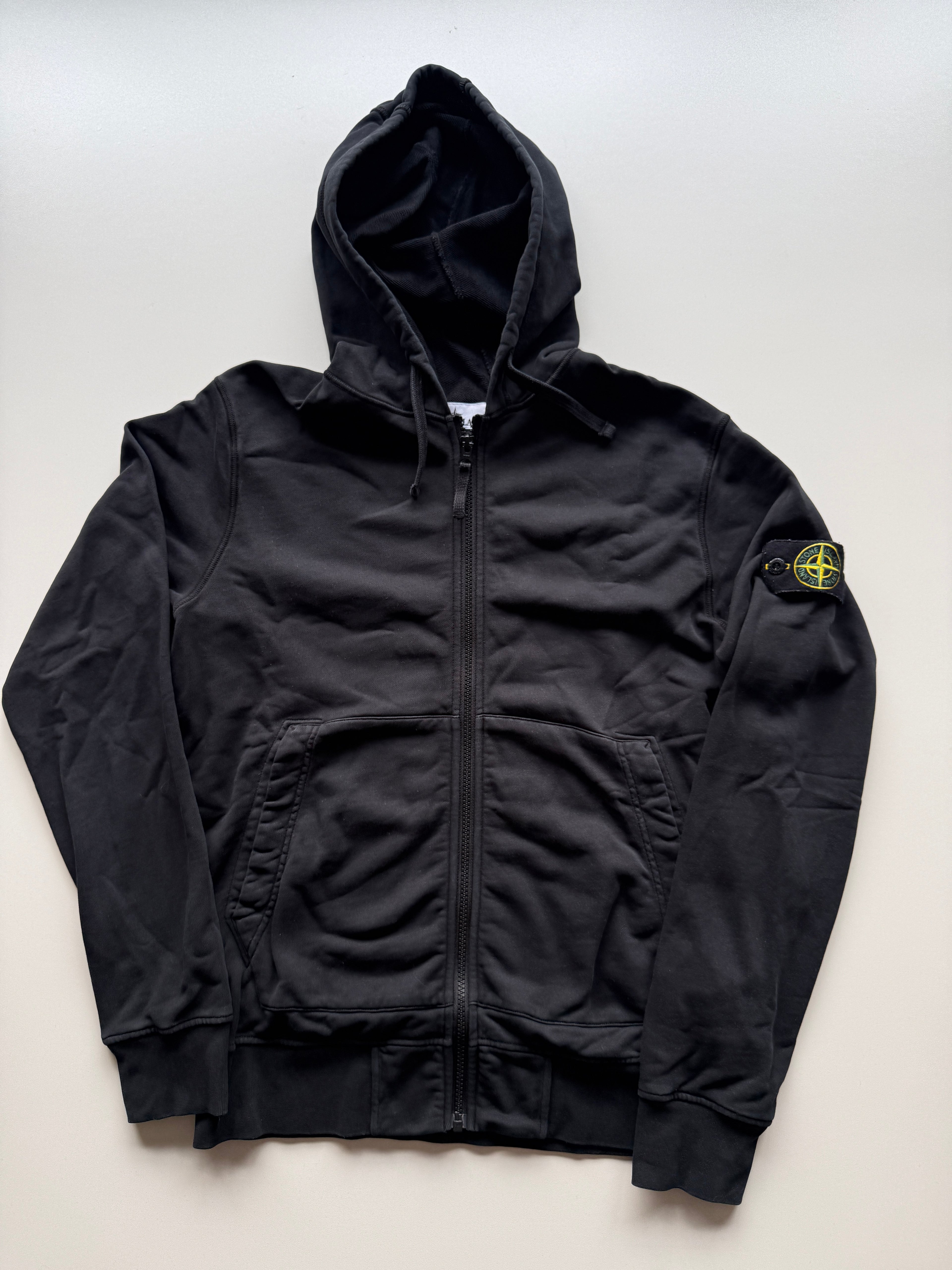 Stone island Hoodie With zip Black