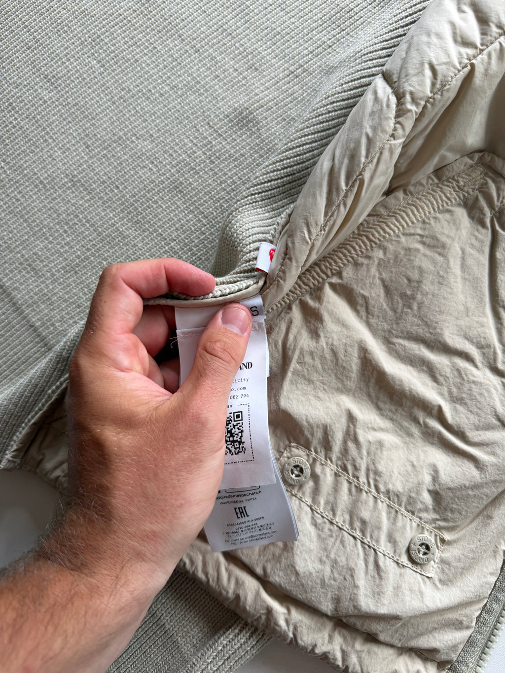 Stone Island Nylon Ghost Knit Jacket