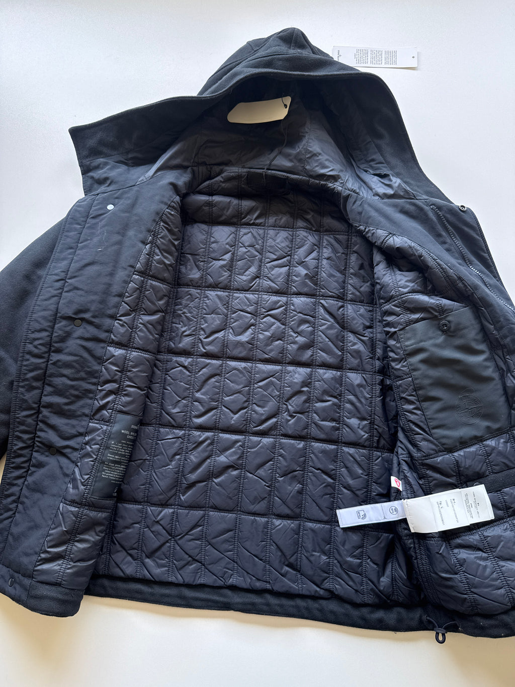 Stone Island Wool Nylon Flannel Ghost Piece Jacket
