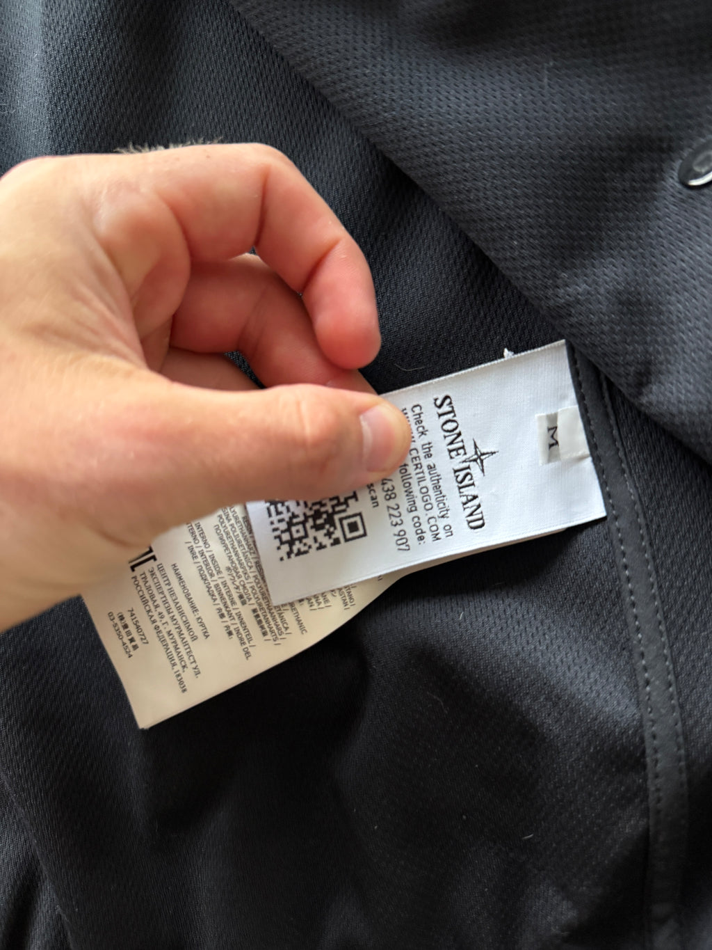 Stone Island Soft Shell Jacket Navy