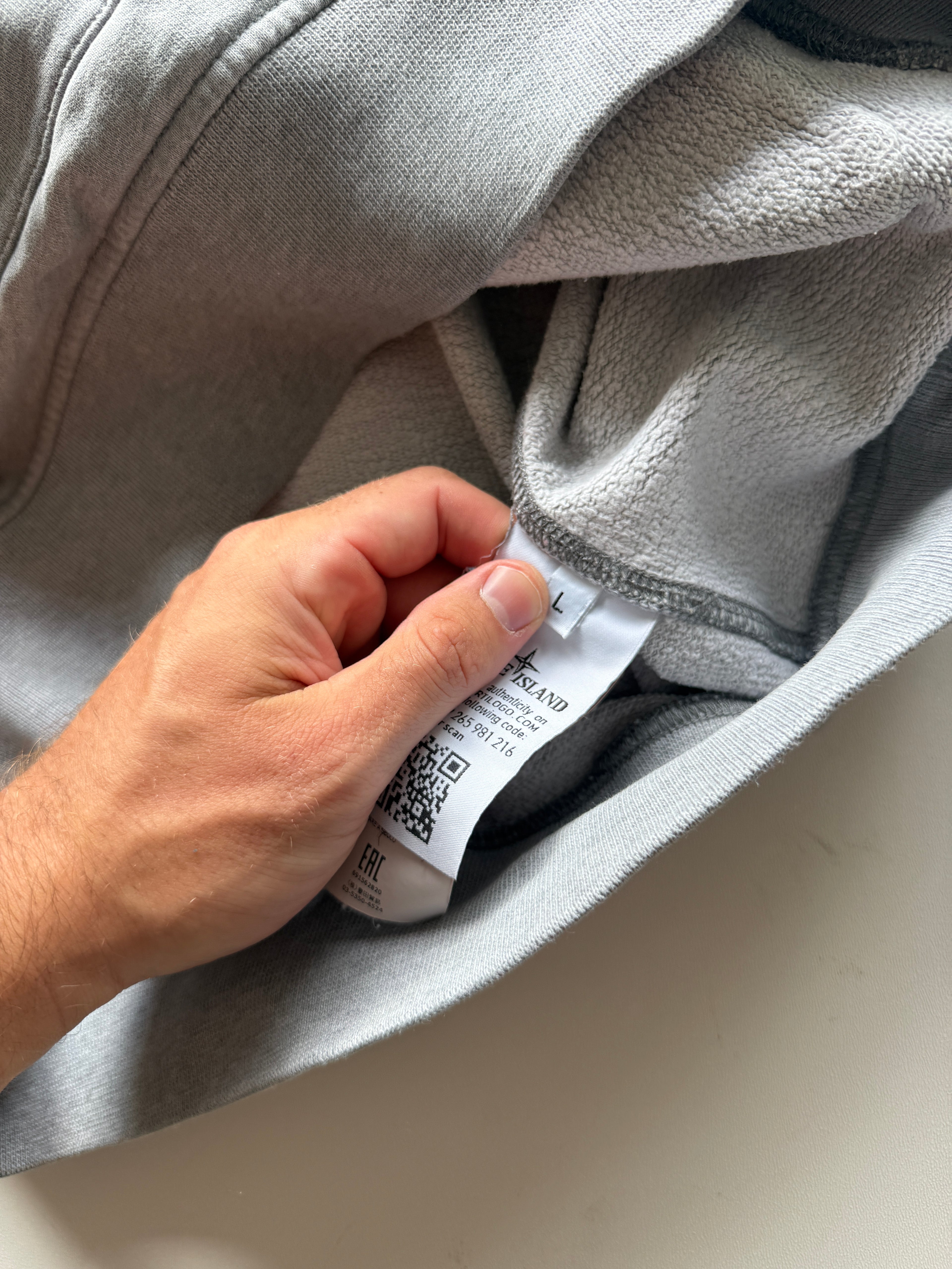Stone Island Grey Hoodie