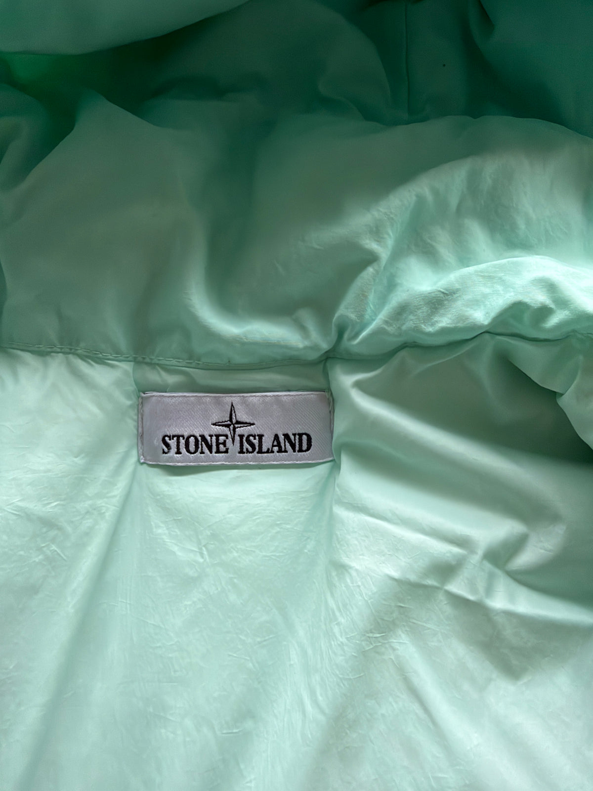 Stone Island Garment Dyed Down Jacket Mintgreen