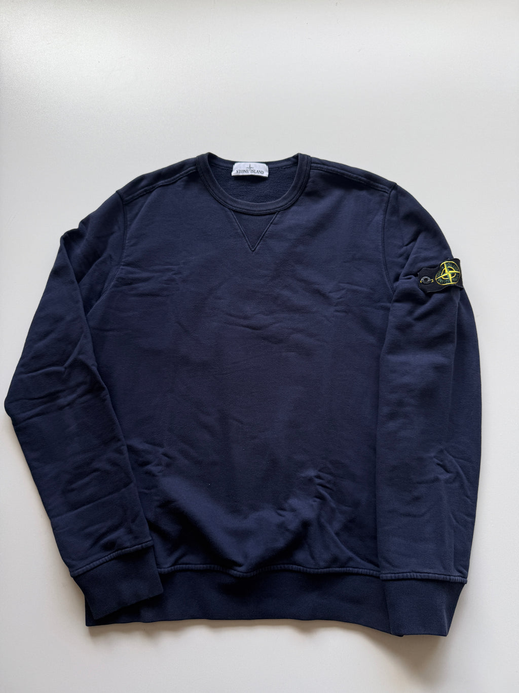 Stone Island Navy Crewneck Sweater