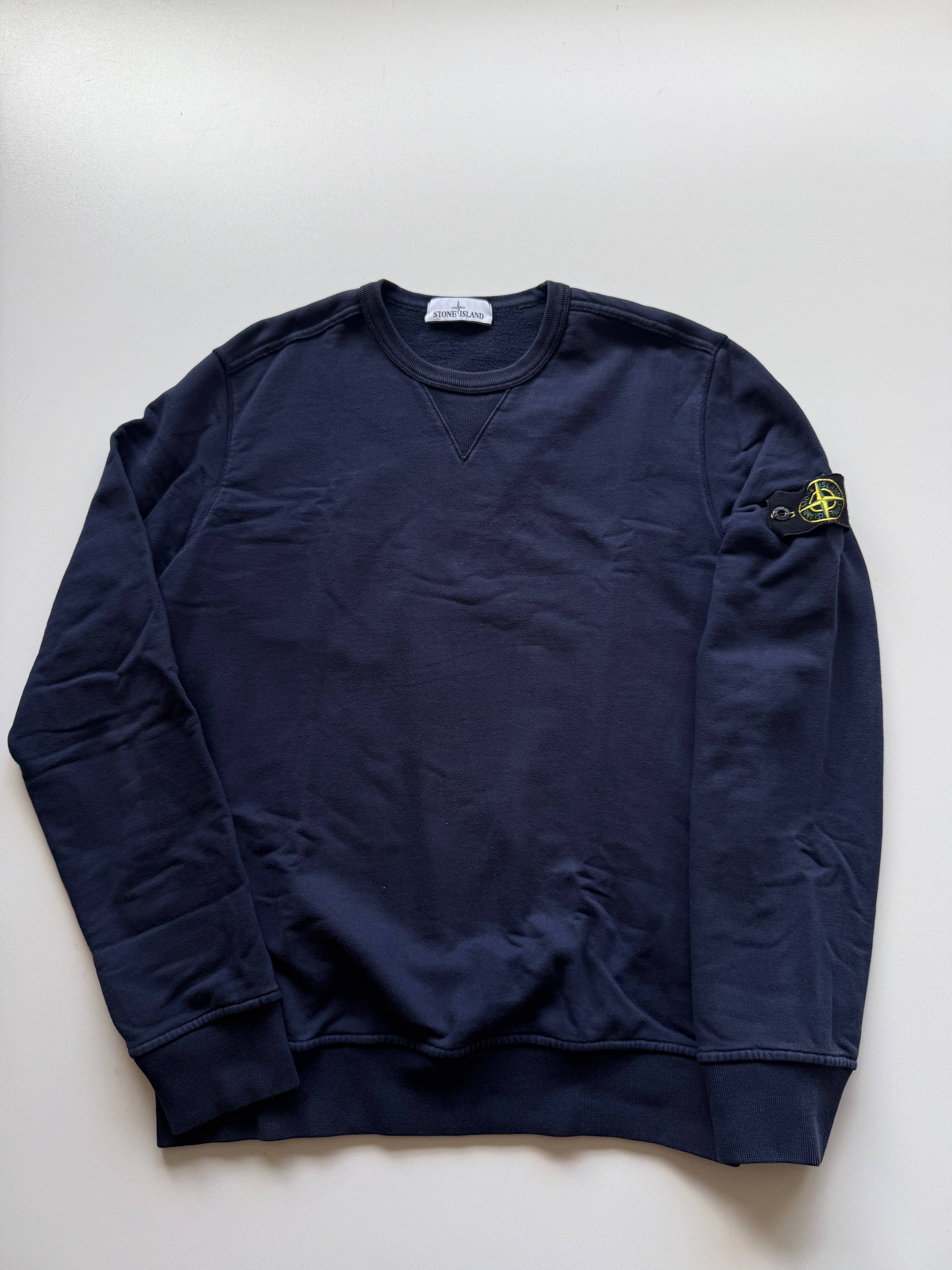 Stone Island Navy Crewneck Sweater