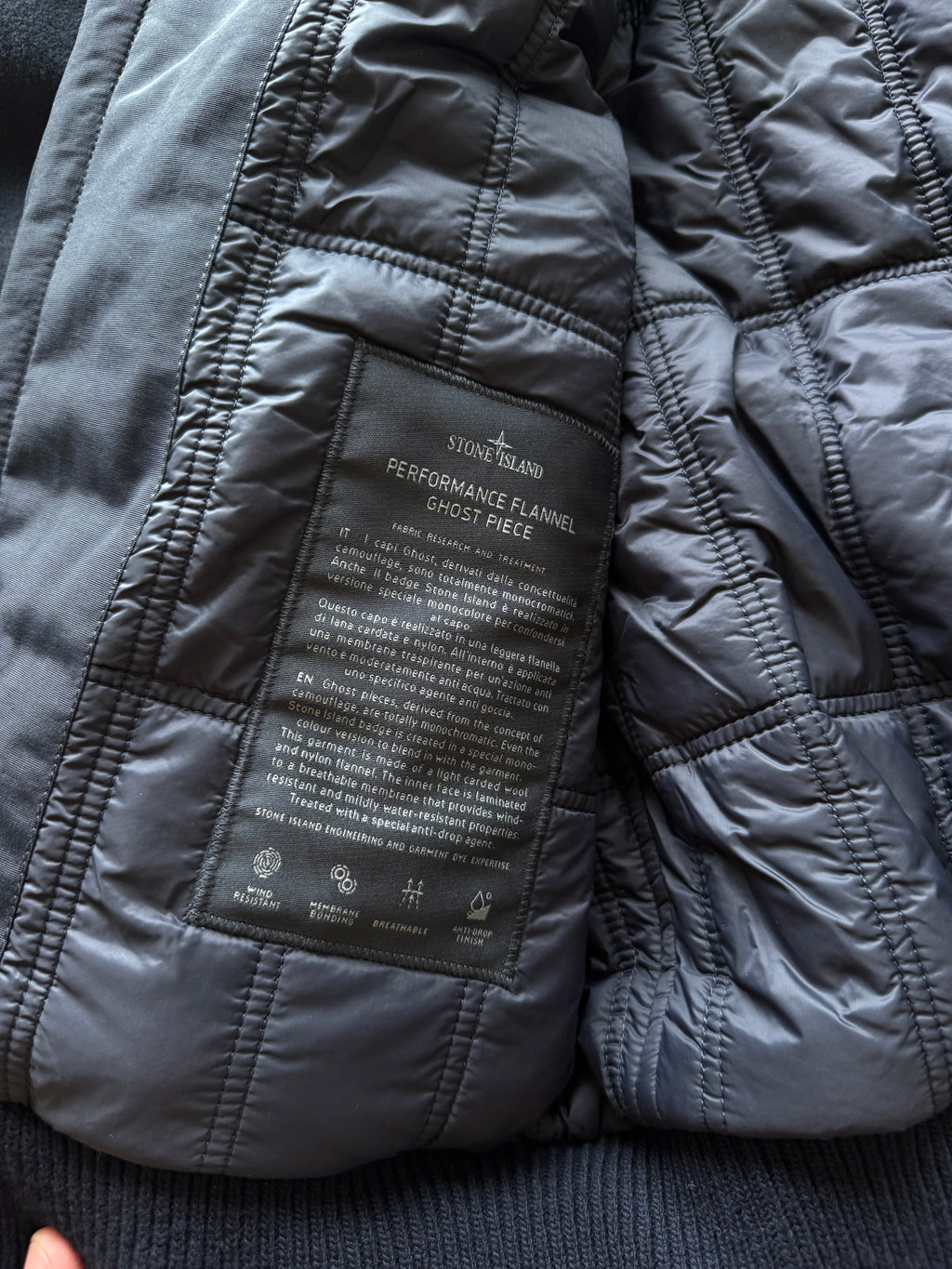 Stone Island Flannel Ghost Piece Jacket