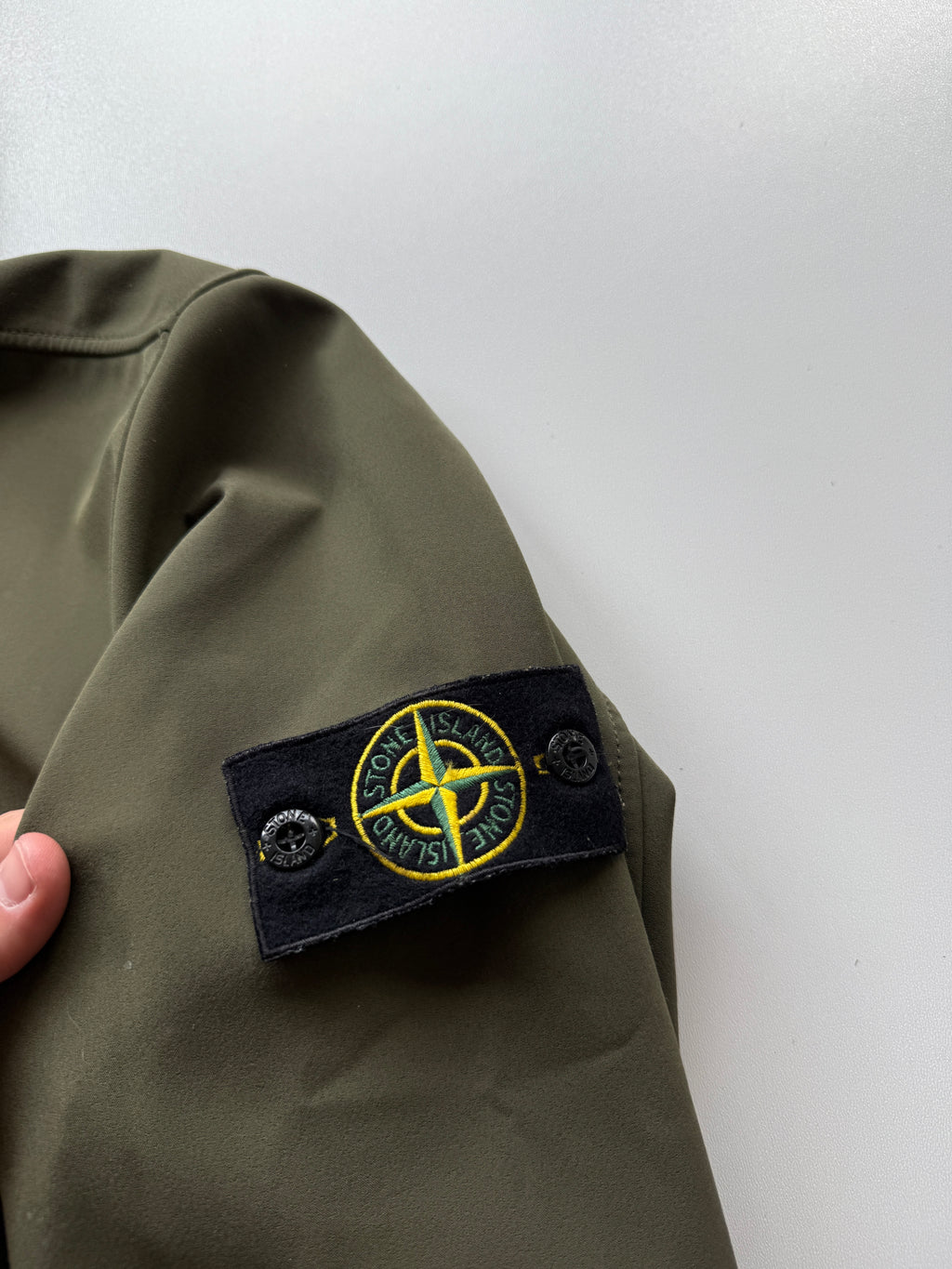 Stone Island Soft Shell Jacket Khaki