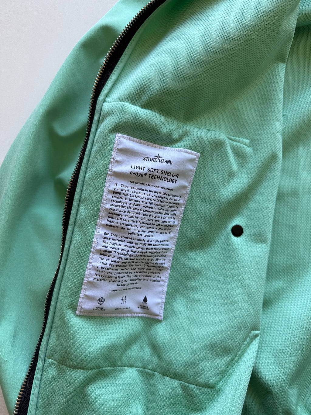 Stone Island Soft Shell Jacket Mintgreen