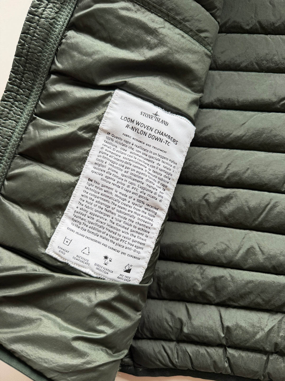 Stone Island Loom Woven Nylon Down Jacket
