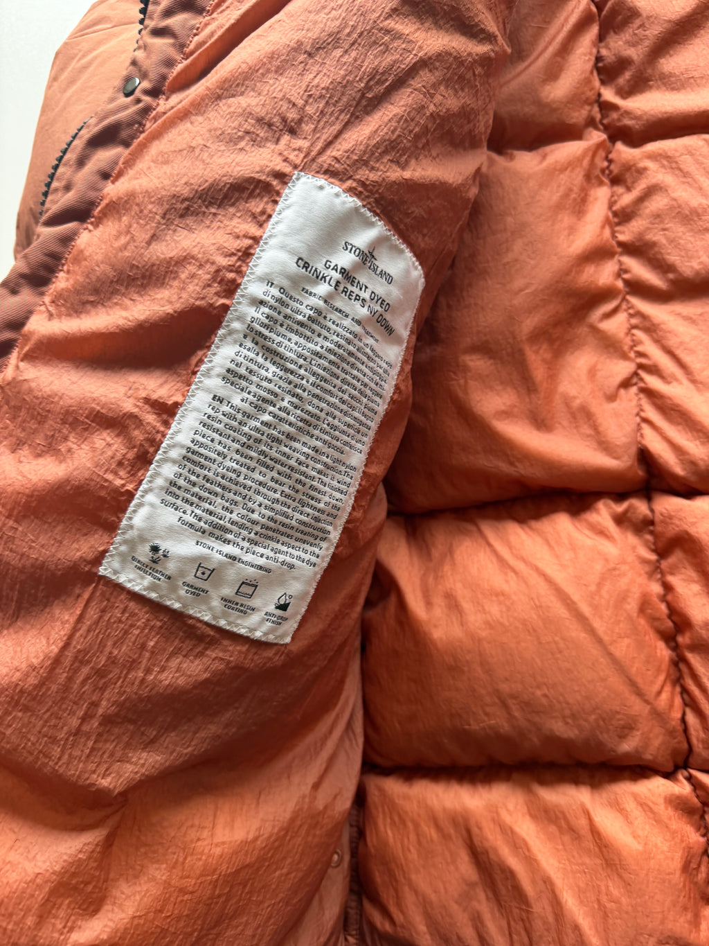 Stone Island Garment Dyed Down Parka Jacket
