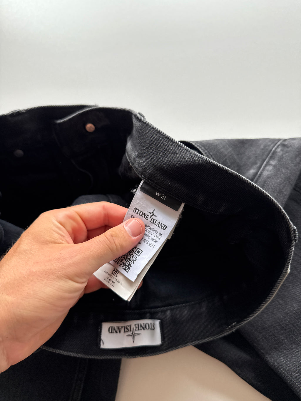Stone Island Denim Pants Black