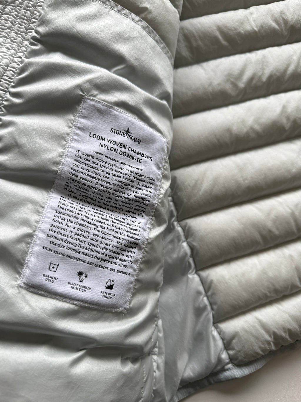 Stone Island Loom Woven Nylon Down Jacket