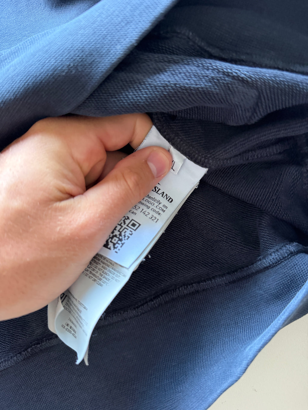 Stone Island Blue Hoodie