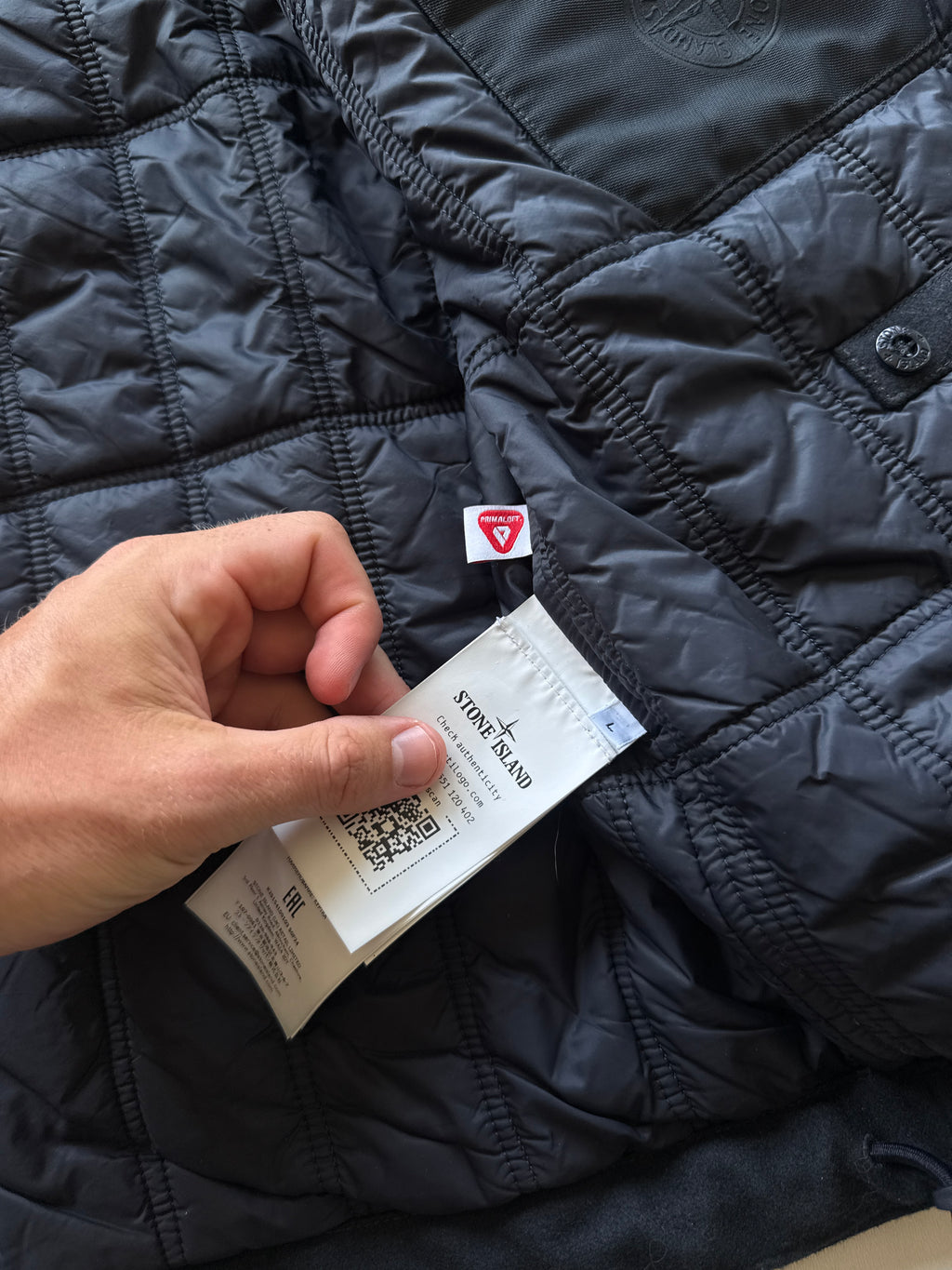 Stone Island Wool Nylon Flannel Ghost Piece Jacket