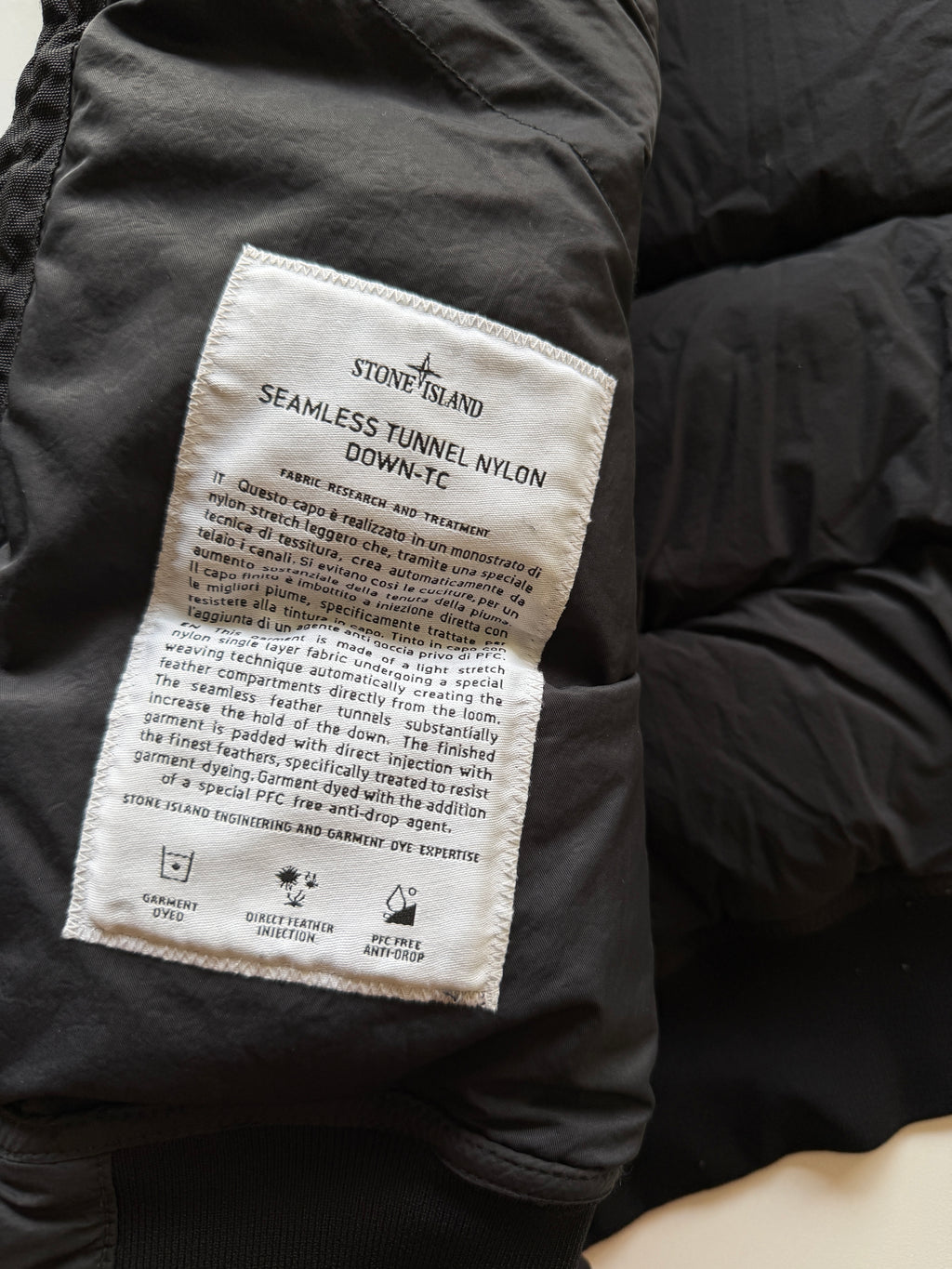 Stone Island Seamless Tunnel Nylon Down Jacket