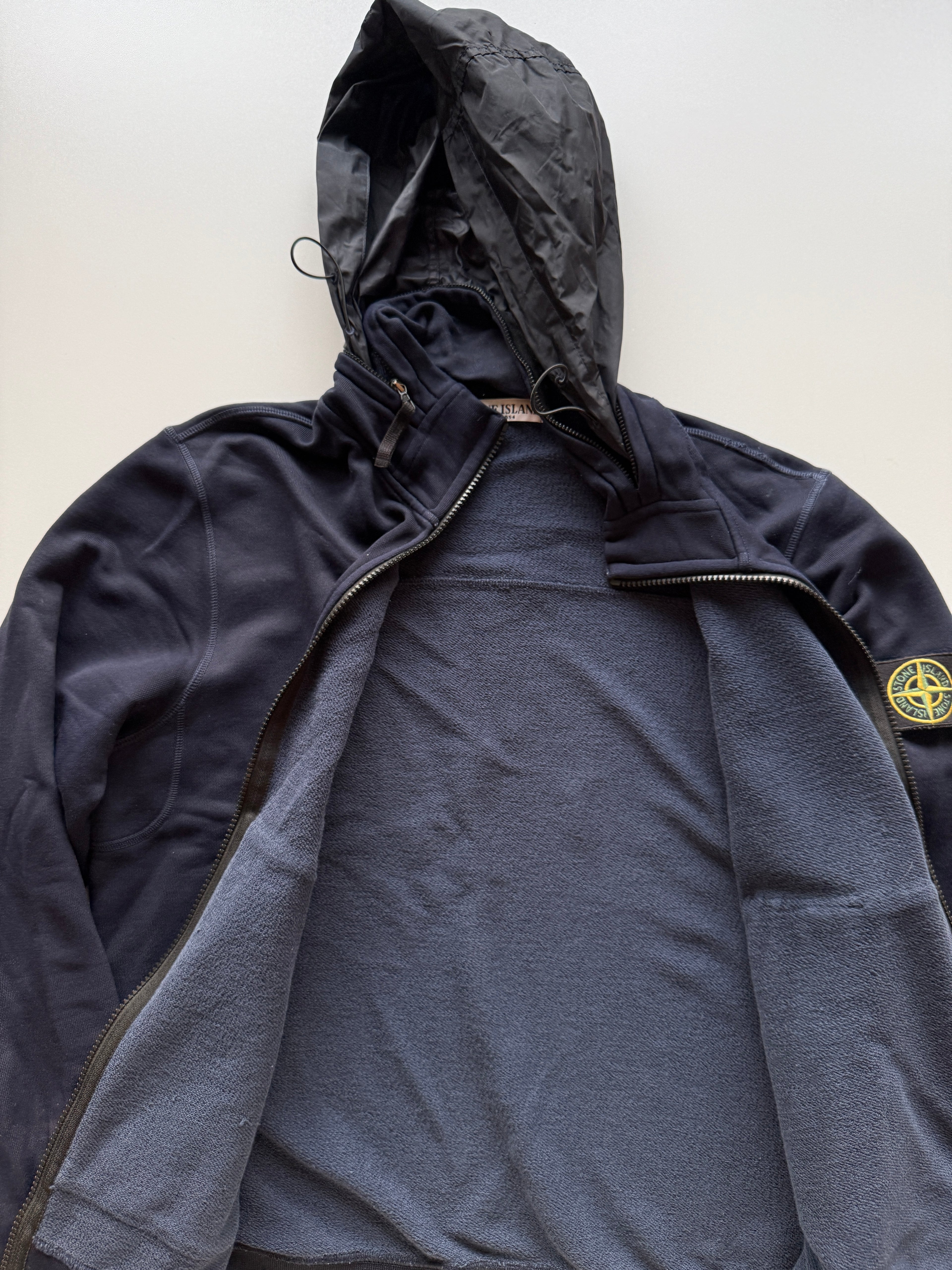 Stone Island Hoodie With Zip Navy