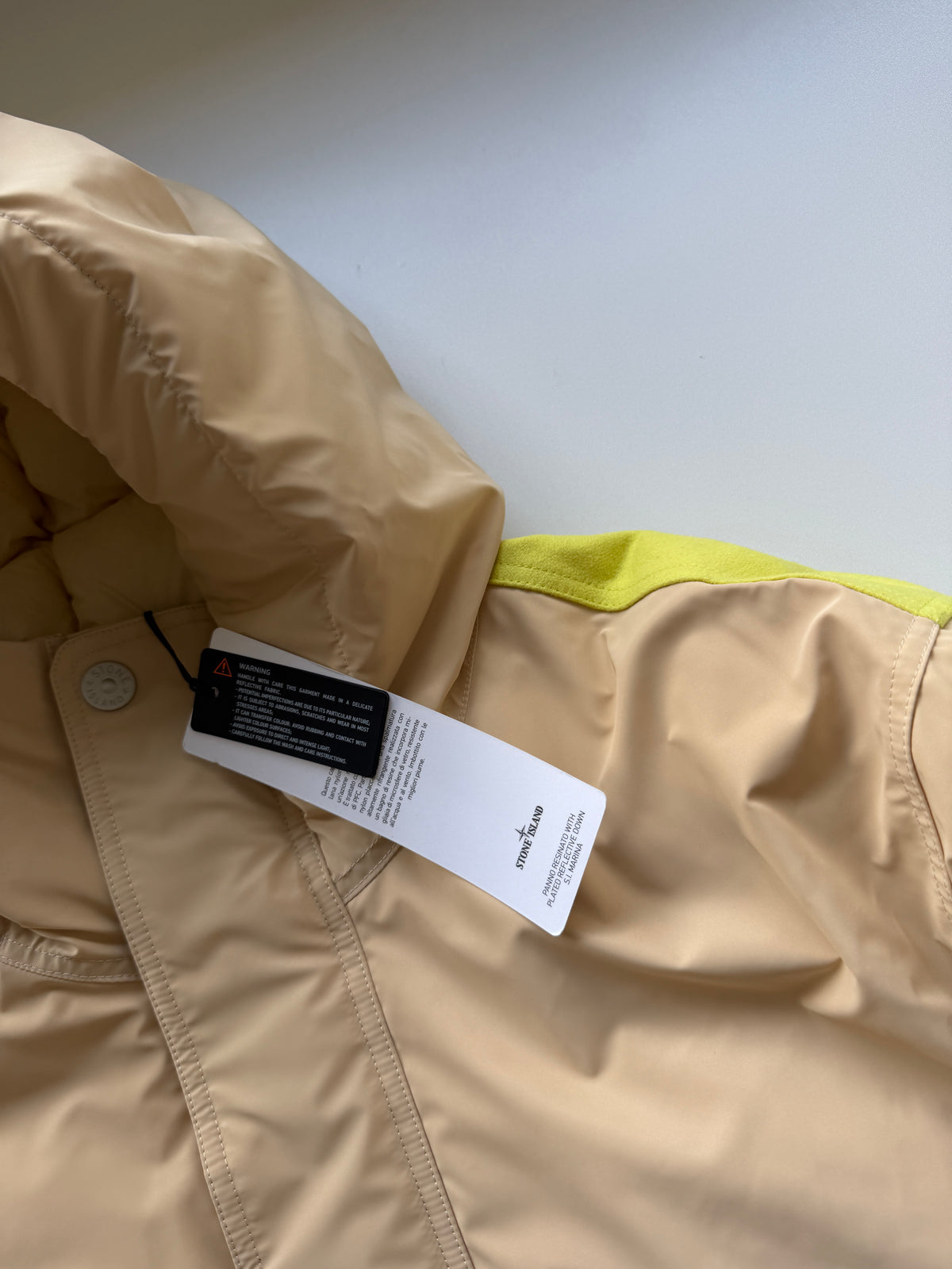 Stone Island Panno Resinato Reflective Down Marina Jacket