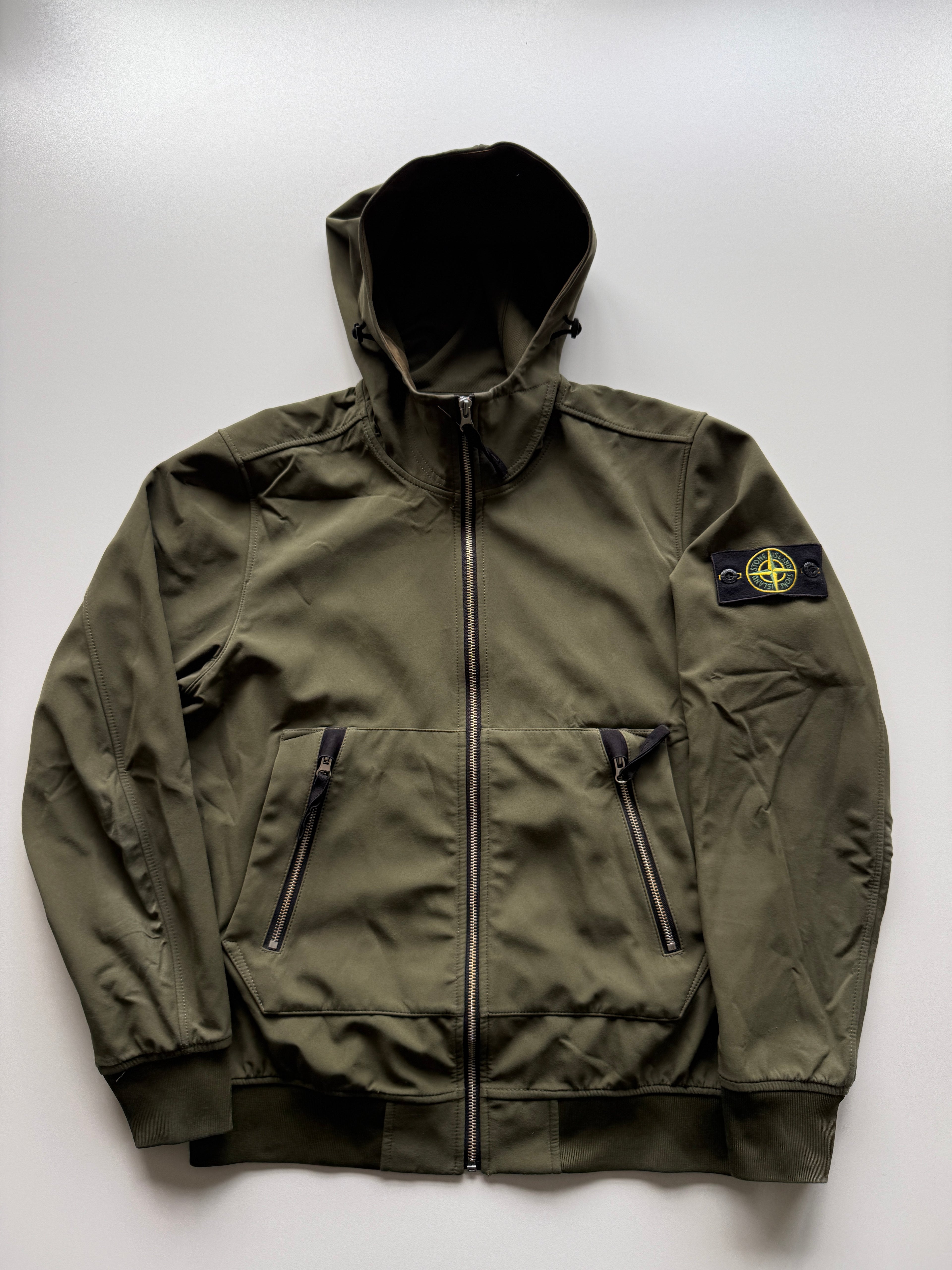 Stone Island Soft Shell Jacket Khaki