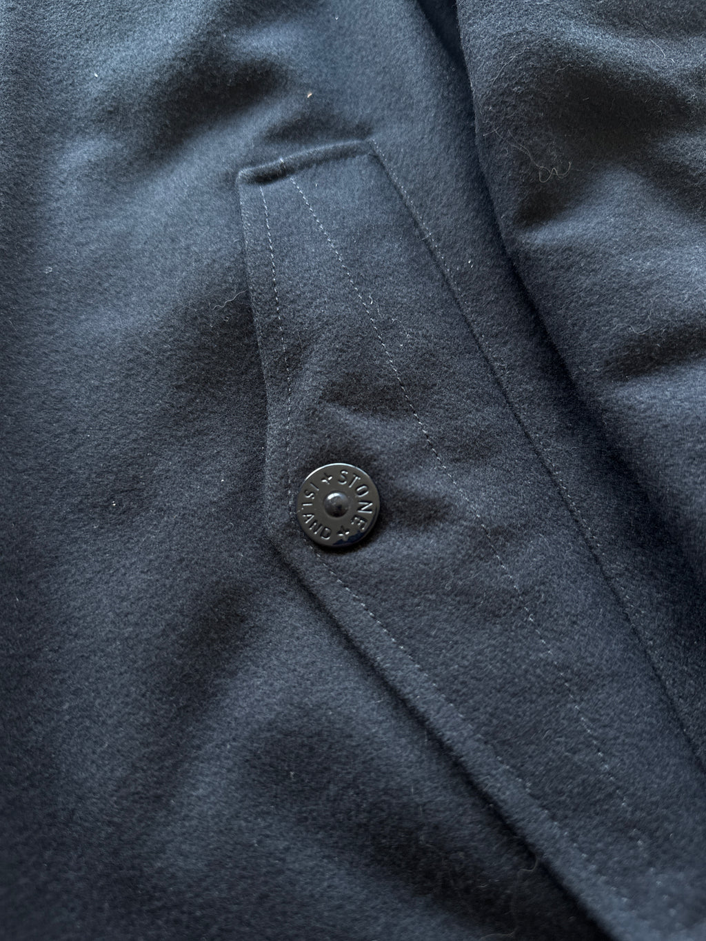 Stone Island Wool Nylon Flannel Ghost Piece Jacket
