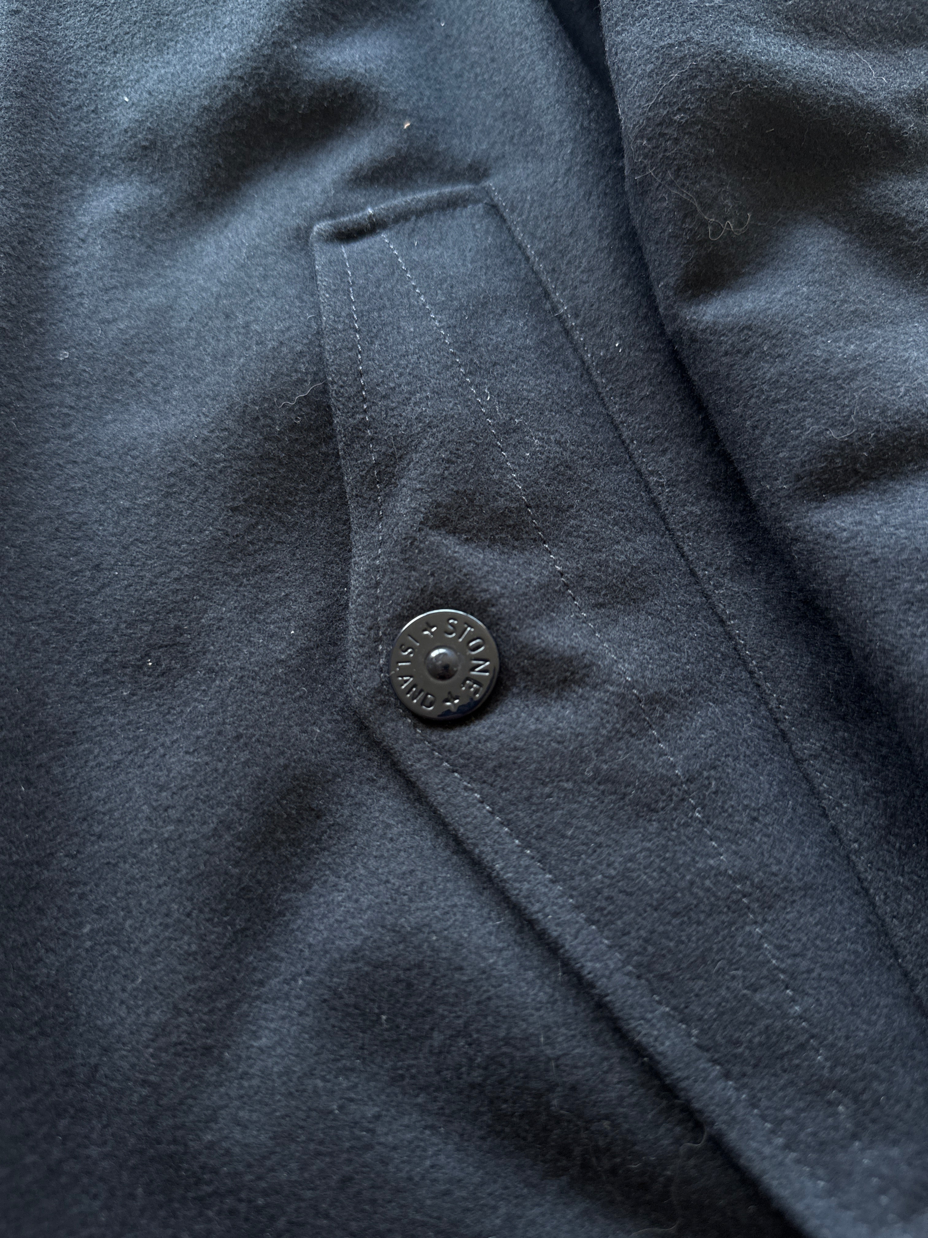 Stone Island Wool Nylon Flannel Ghost Piece Jacket
