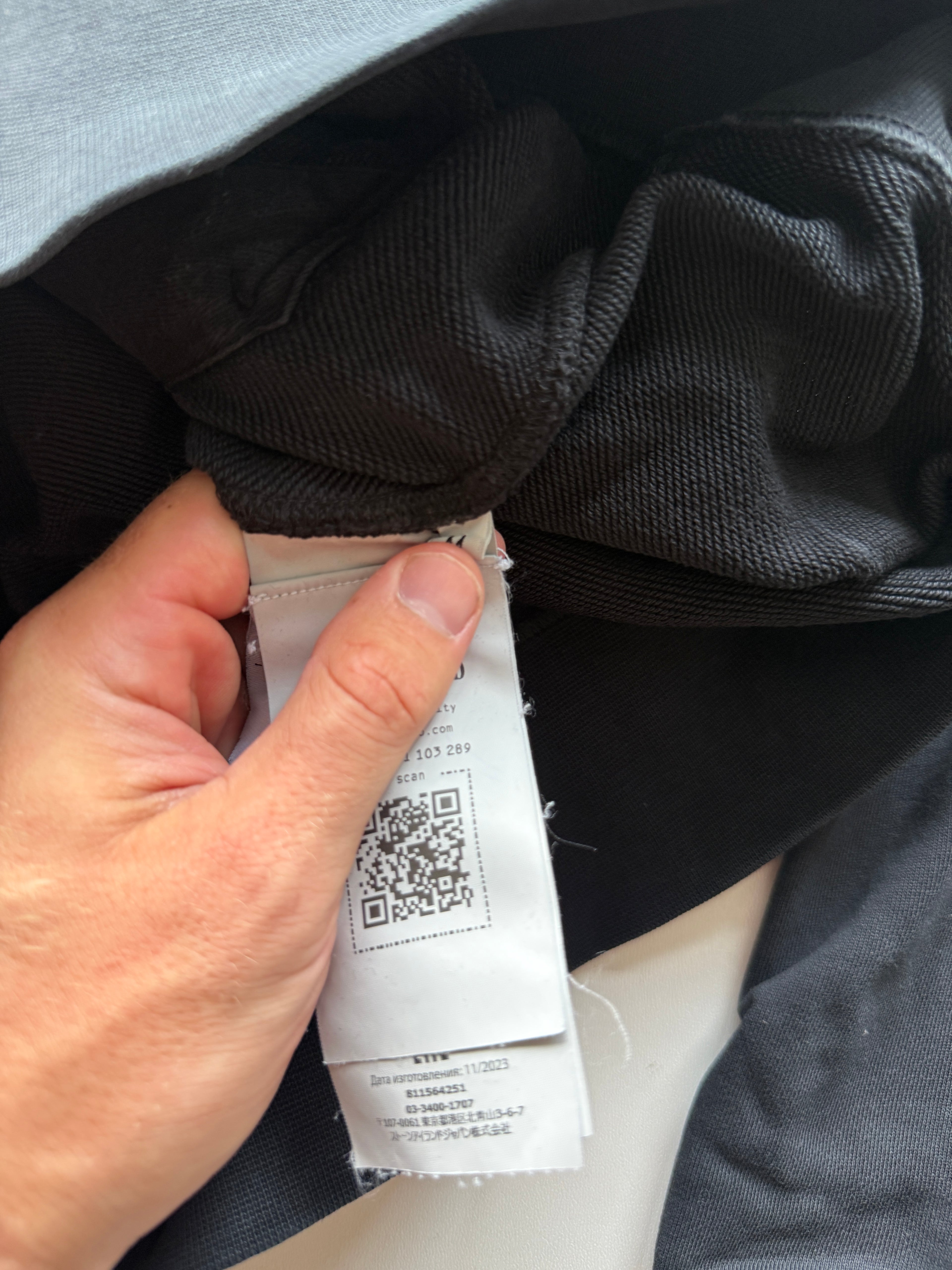Stone island Hoodie With zip Black
