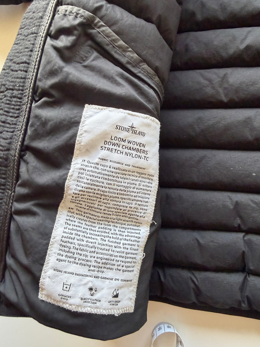 Stone Island Loom Woven Nylon Down Jacket