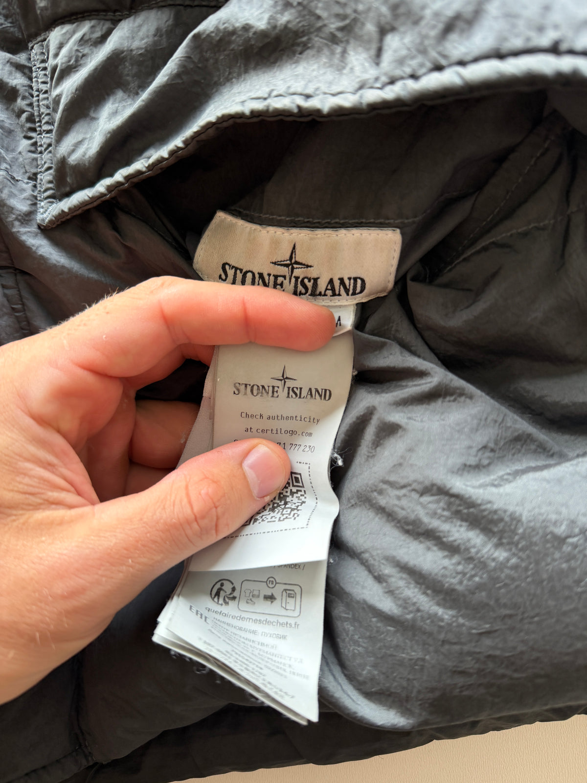 Stone Island Nylon Metal Down Reversible Jacket