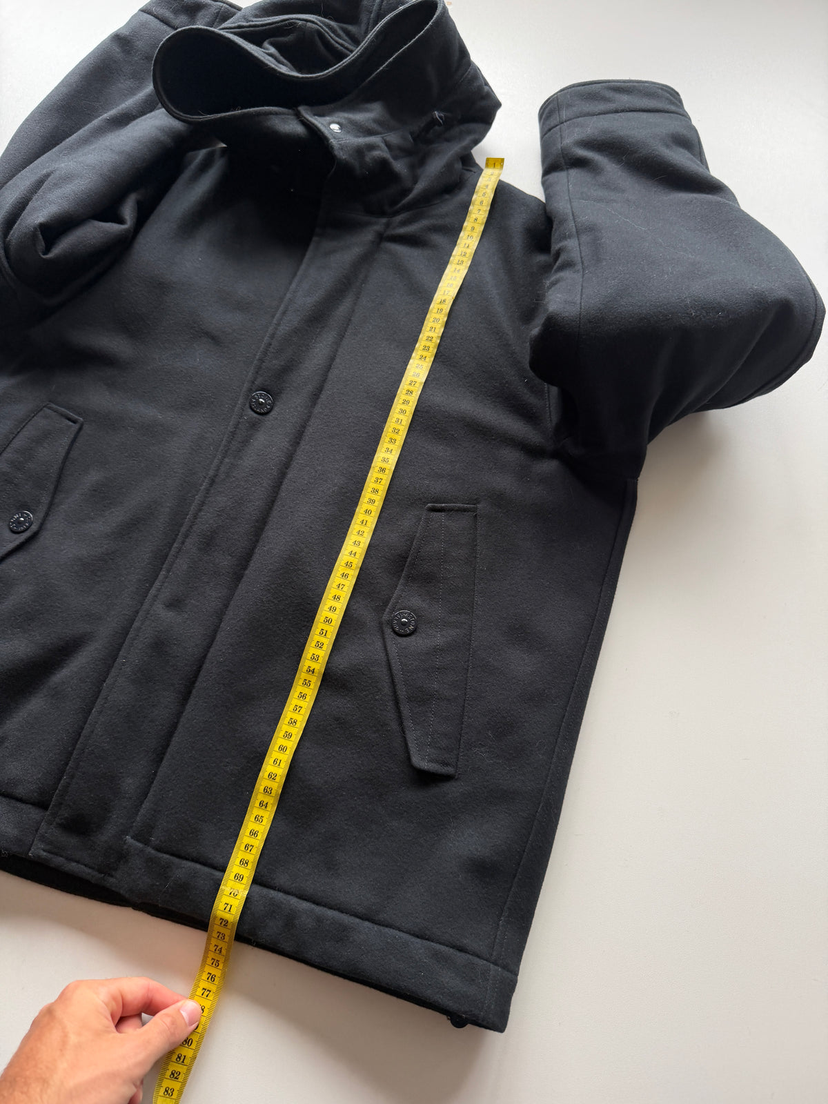 Stone Island Wool Nylon Flannel Ghost Piece Jacket
