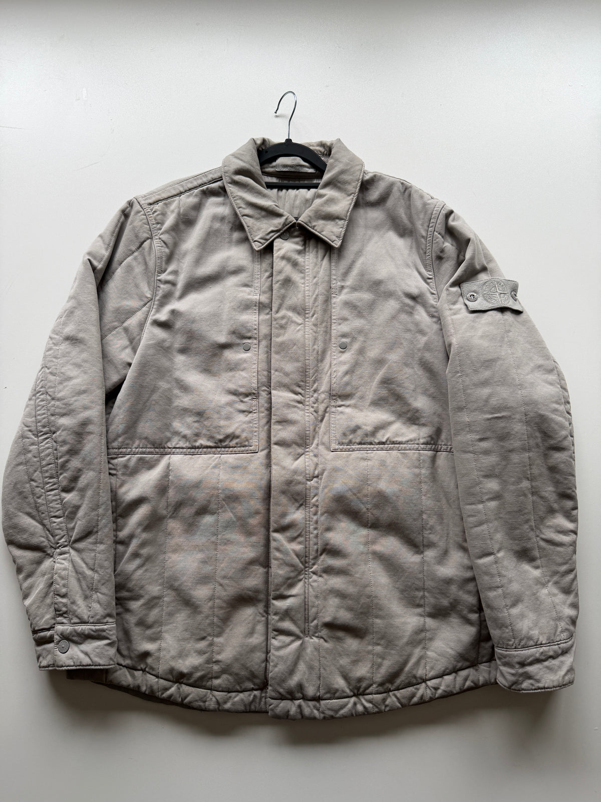 Stone Island Cotton Linen Quilted Ghost Jacket