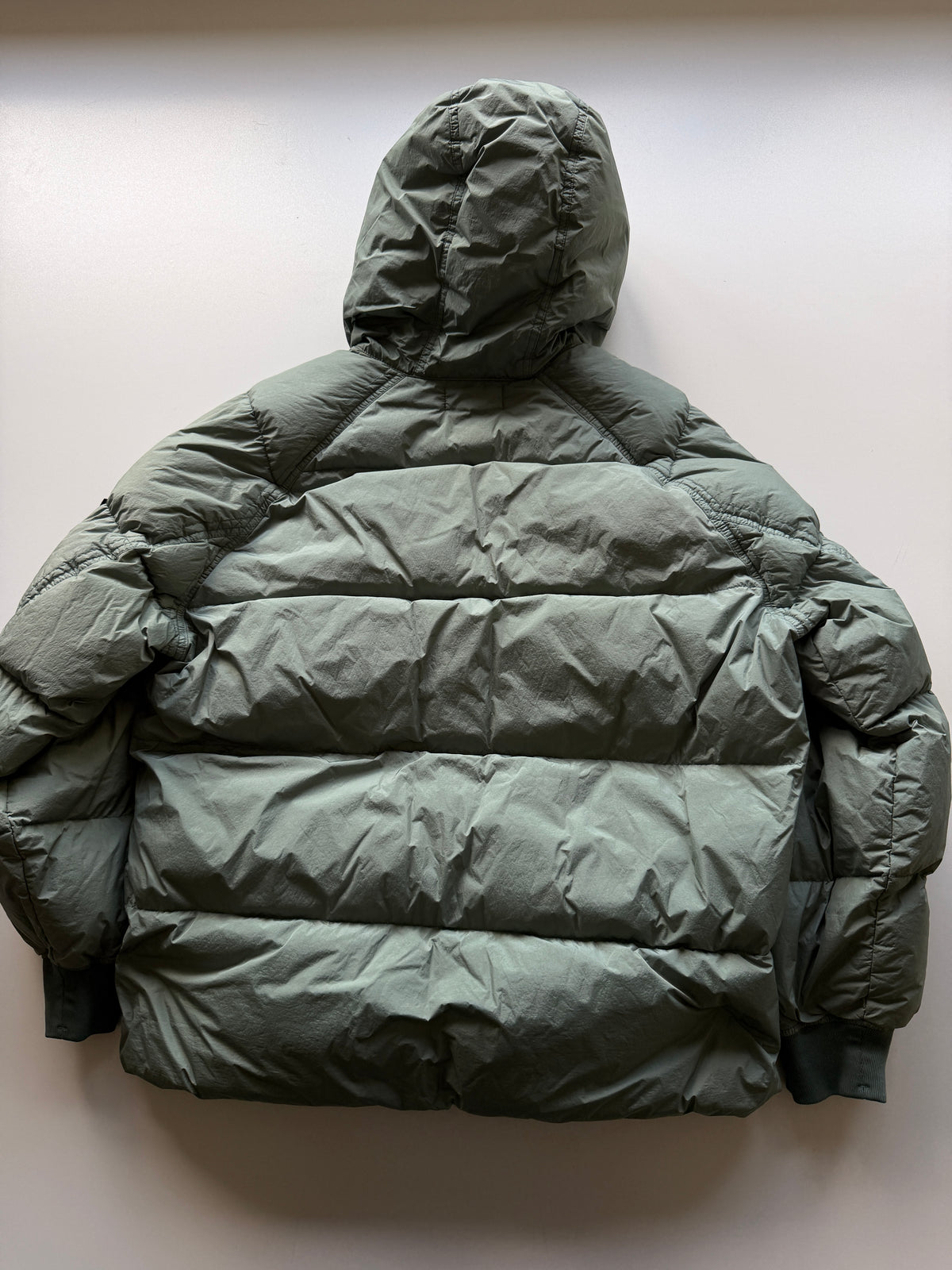 Stone Island Garment Dyed Down Jacket Green