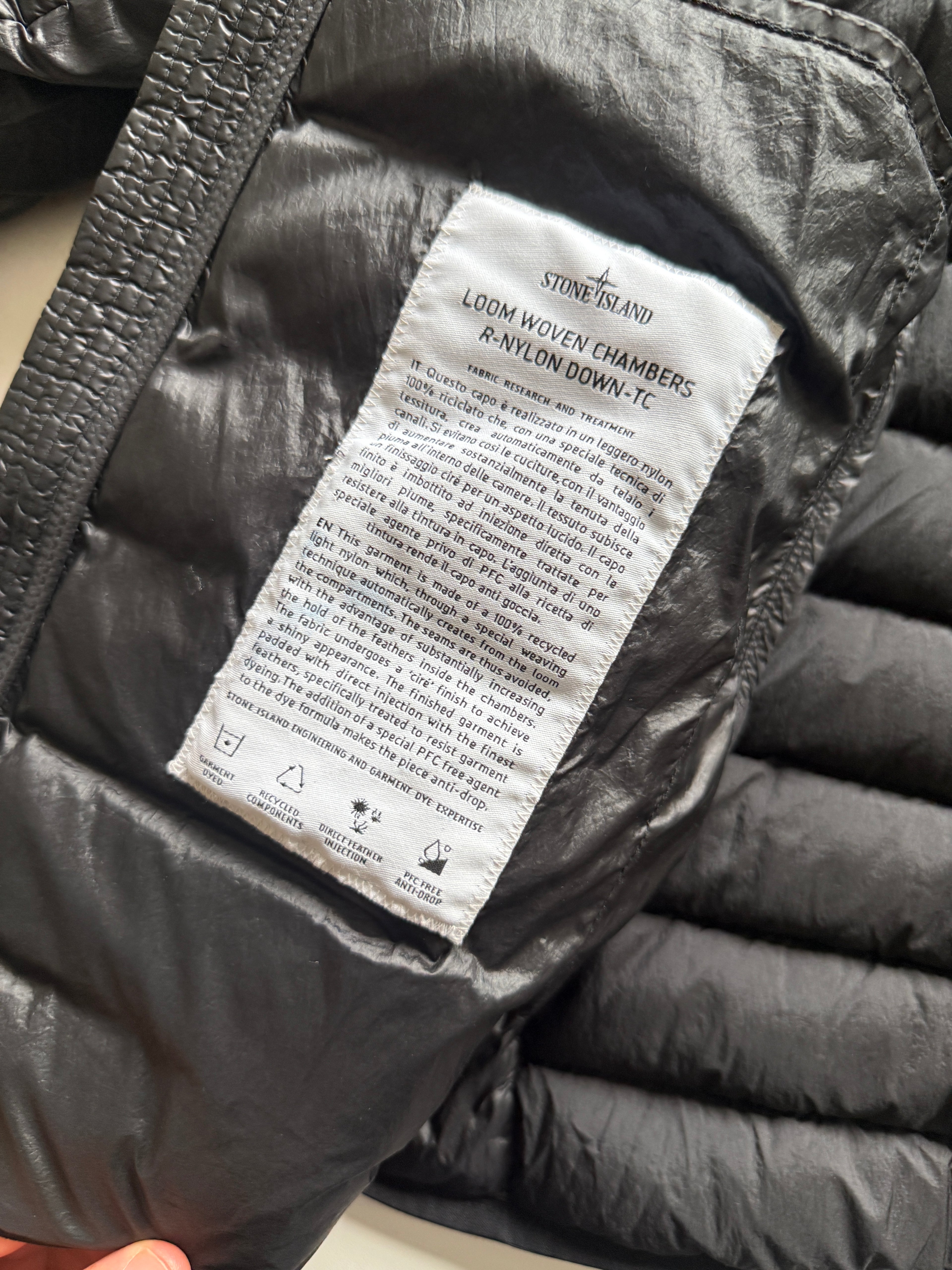 Stone Island Loom Woven Nylon Down Jacket