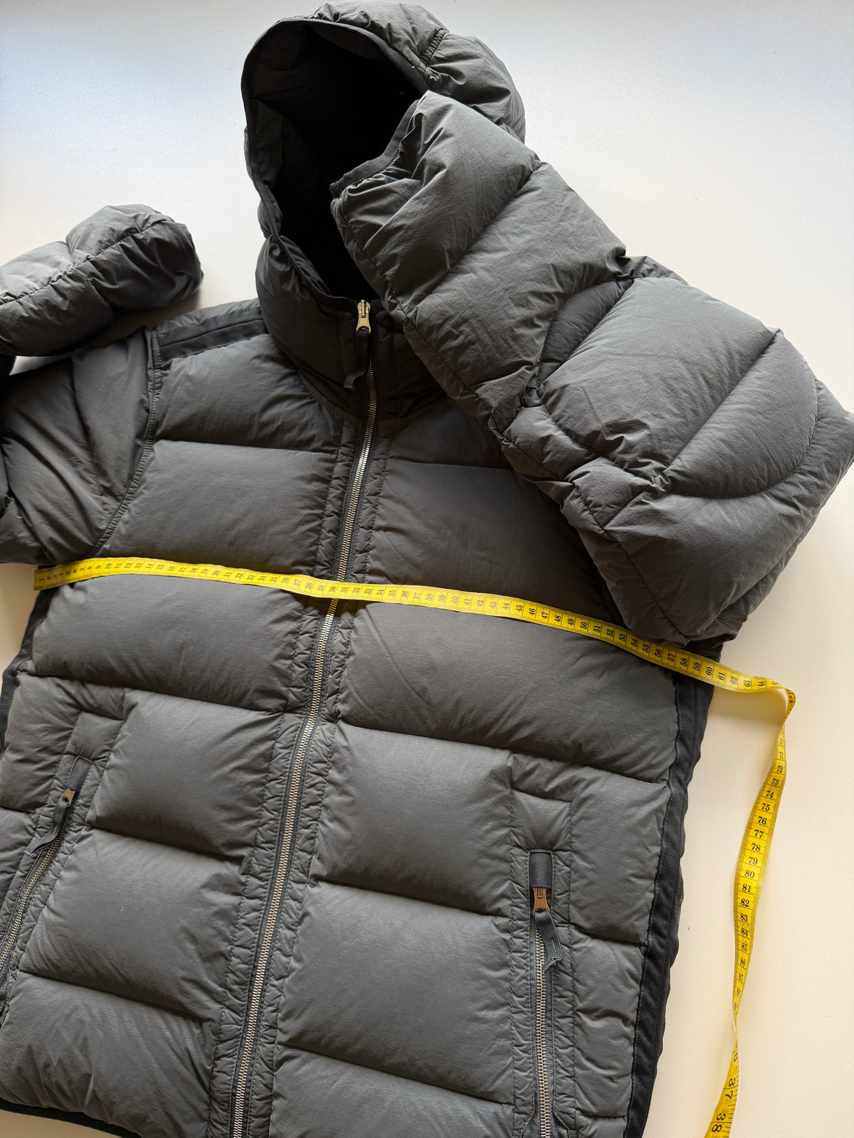 Stone Island Seamless Nylon Down Jacket Grey