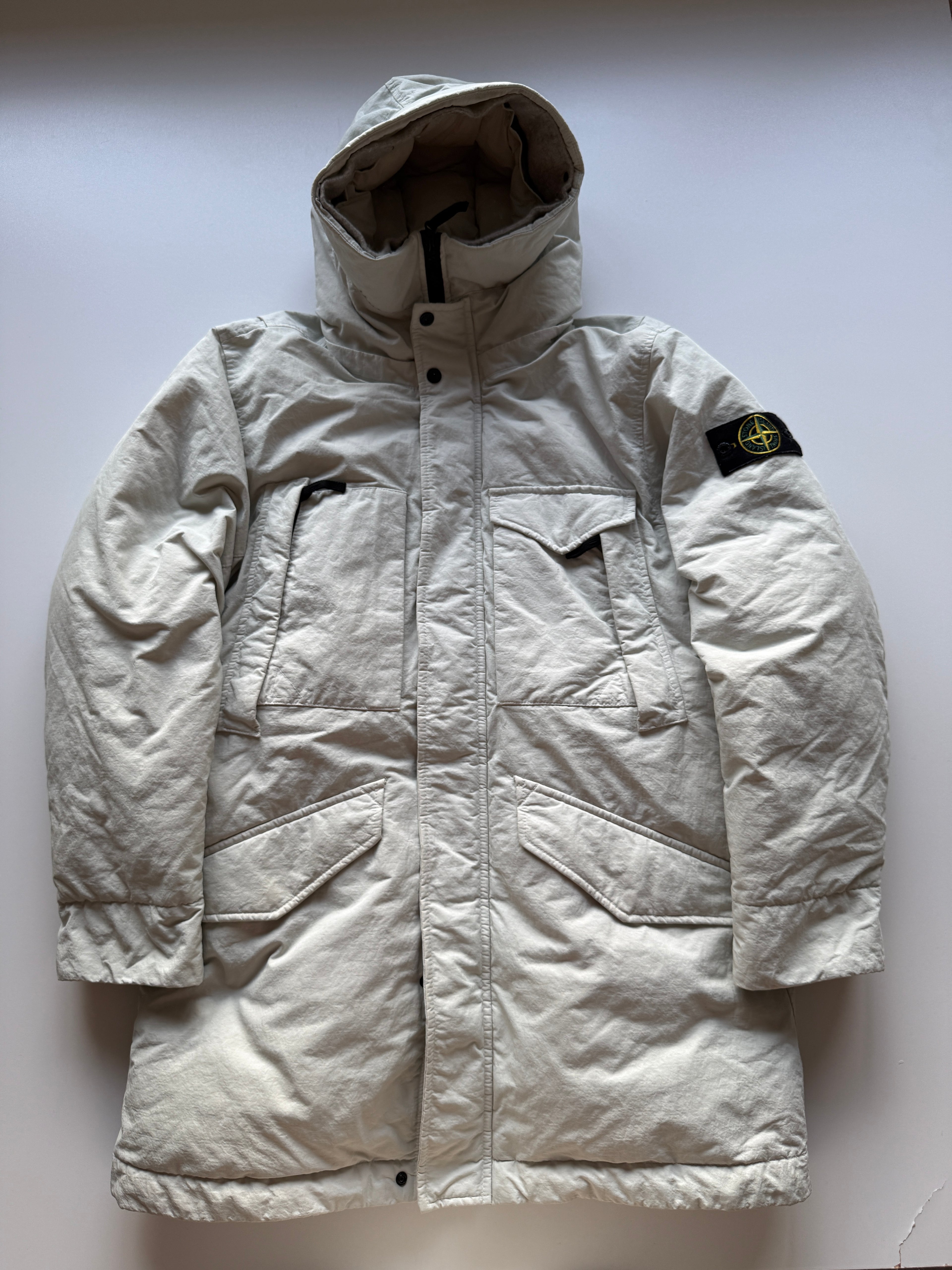 Stone Island Nylon Twill Down Parka Jacket