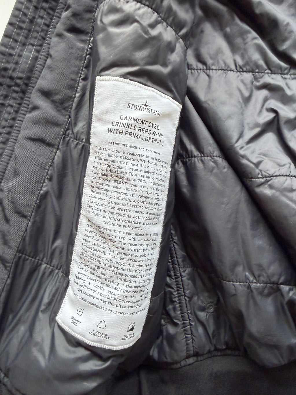 Stone Island Garment Dyed Primaloft Jacket