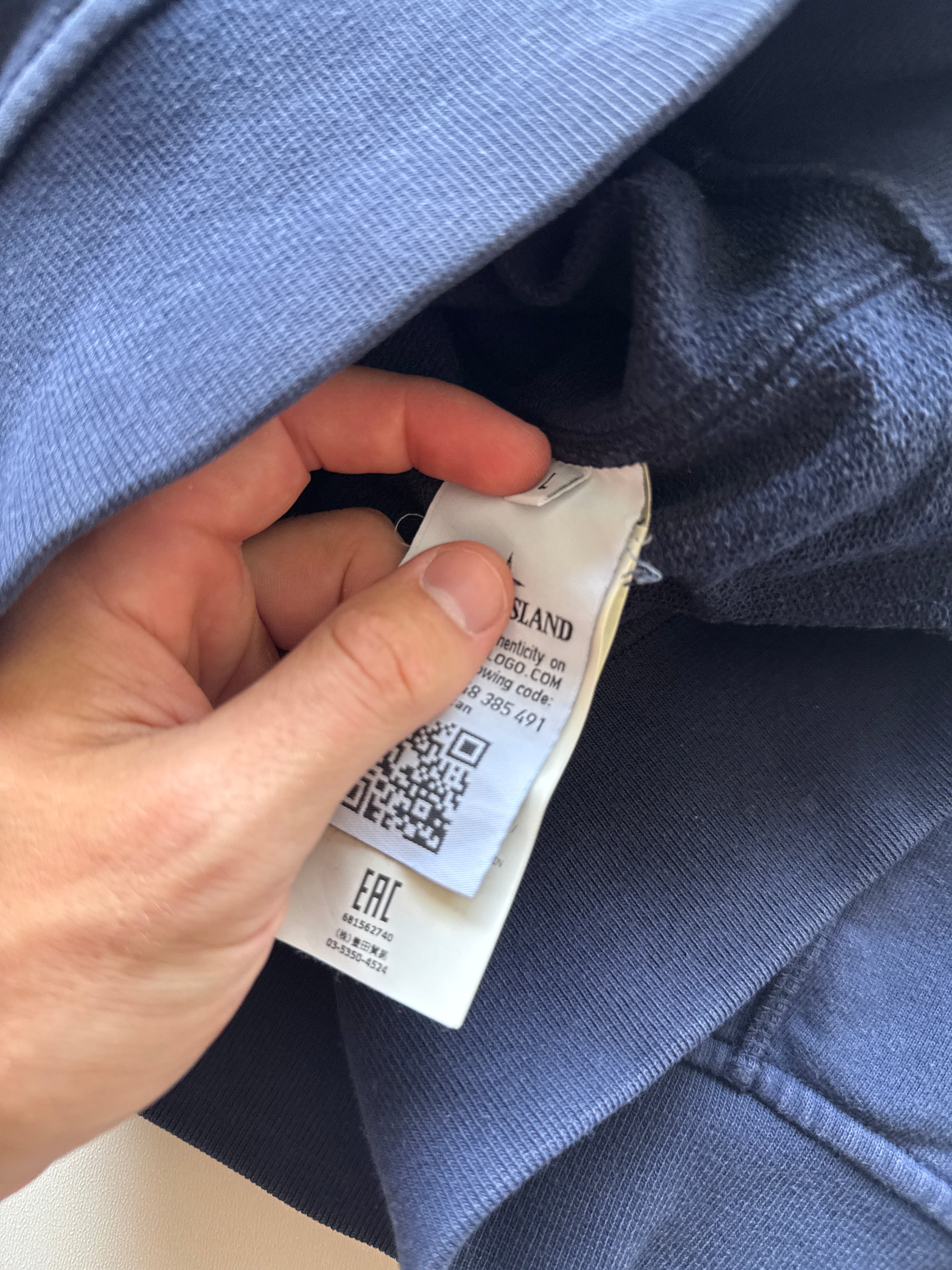 Stone Island Navy Crewneck Sweater