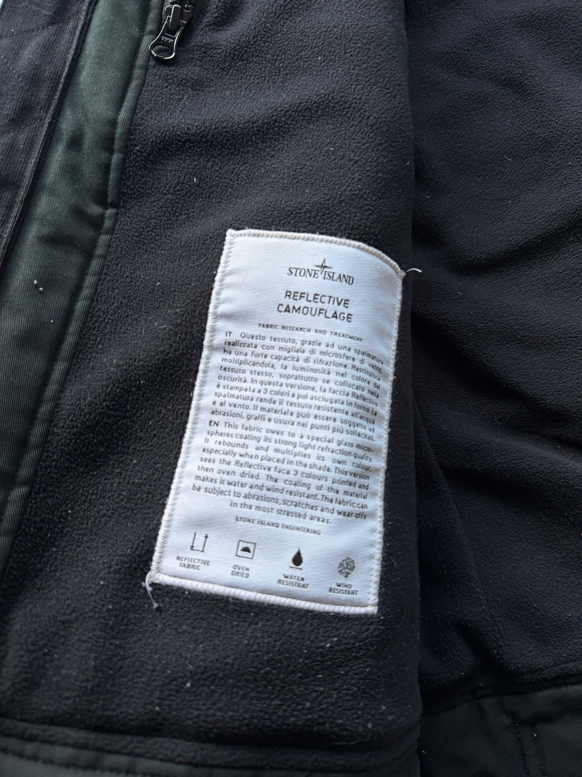 Stone Island Reflective Camouflage Jacket