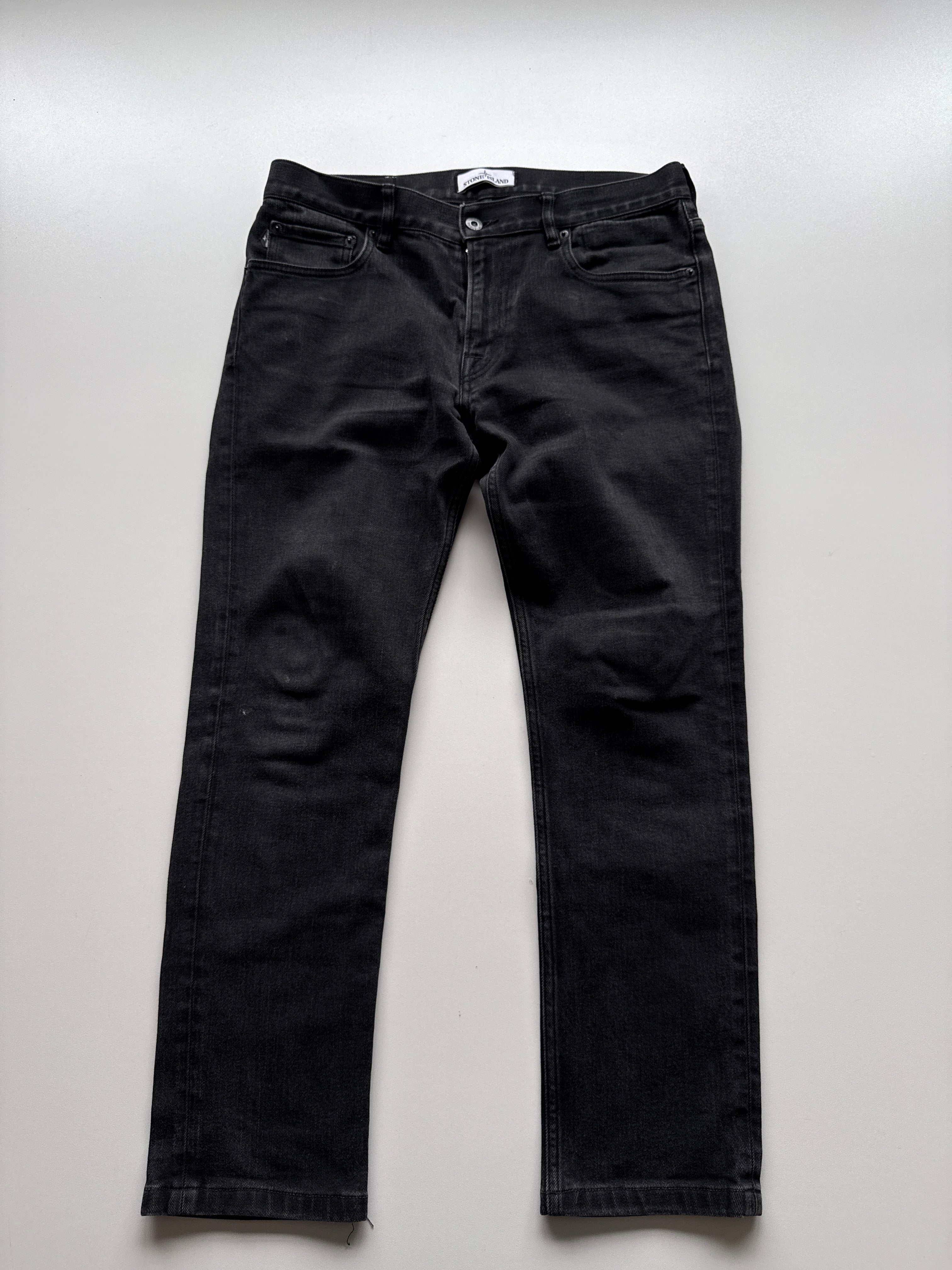 Stone Island Denim Pants Black